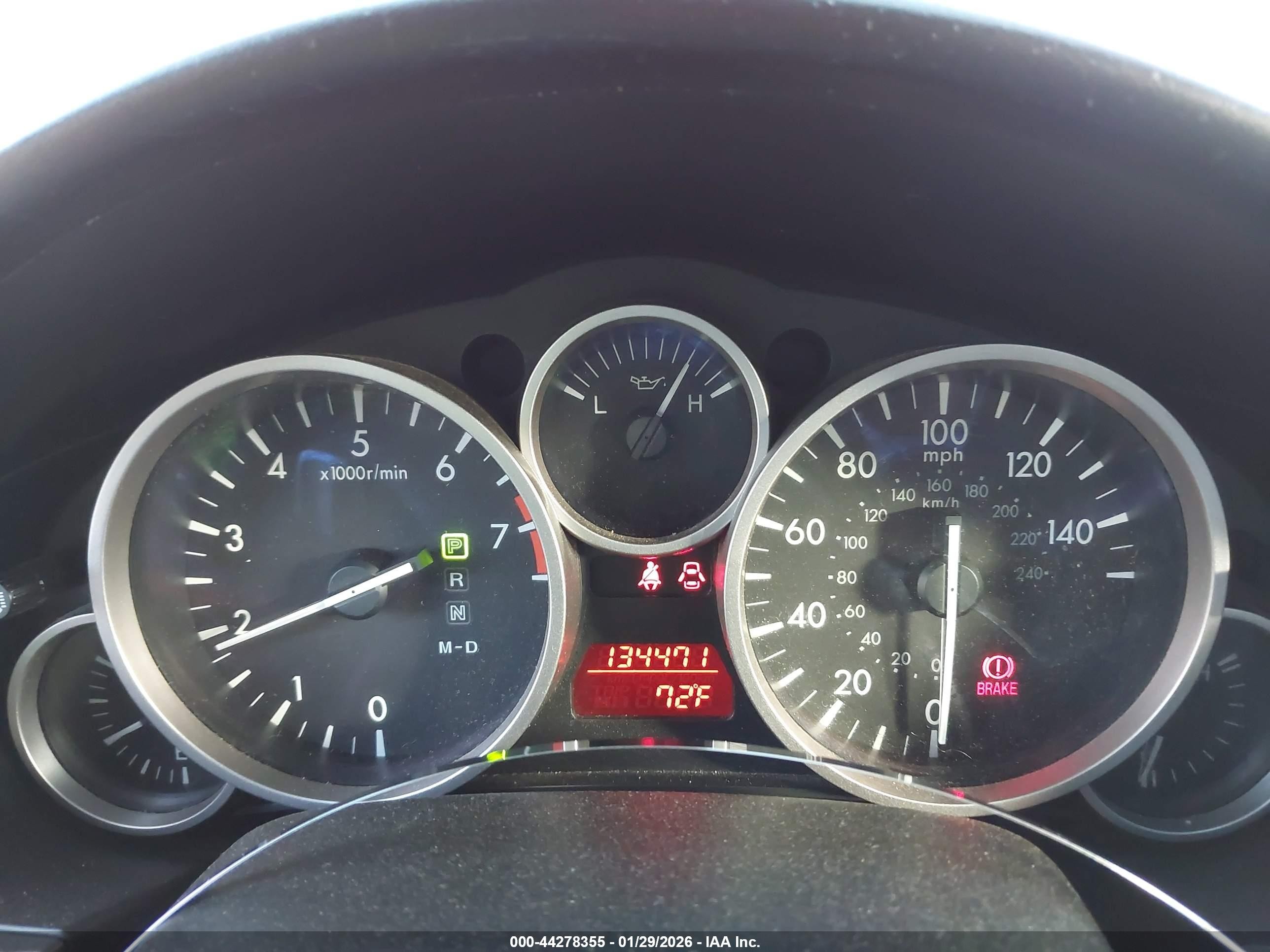 2010 Mazda Mx-5 Miata Touring Red vin: JM1NC2FF4A0206704