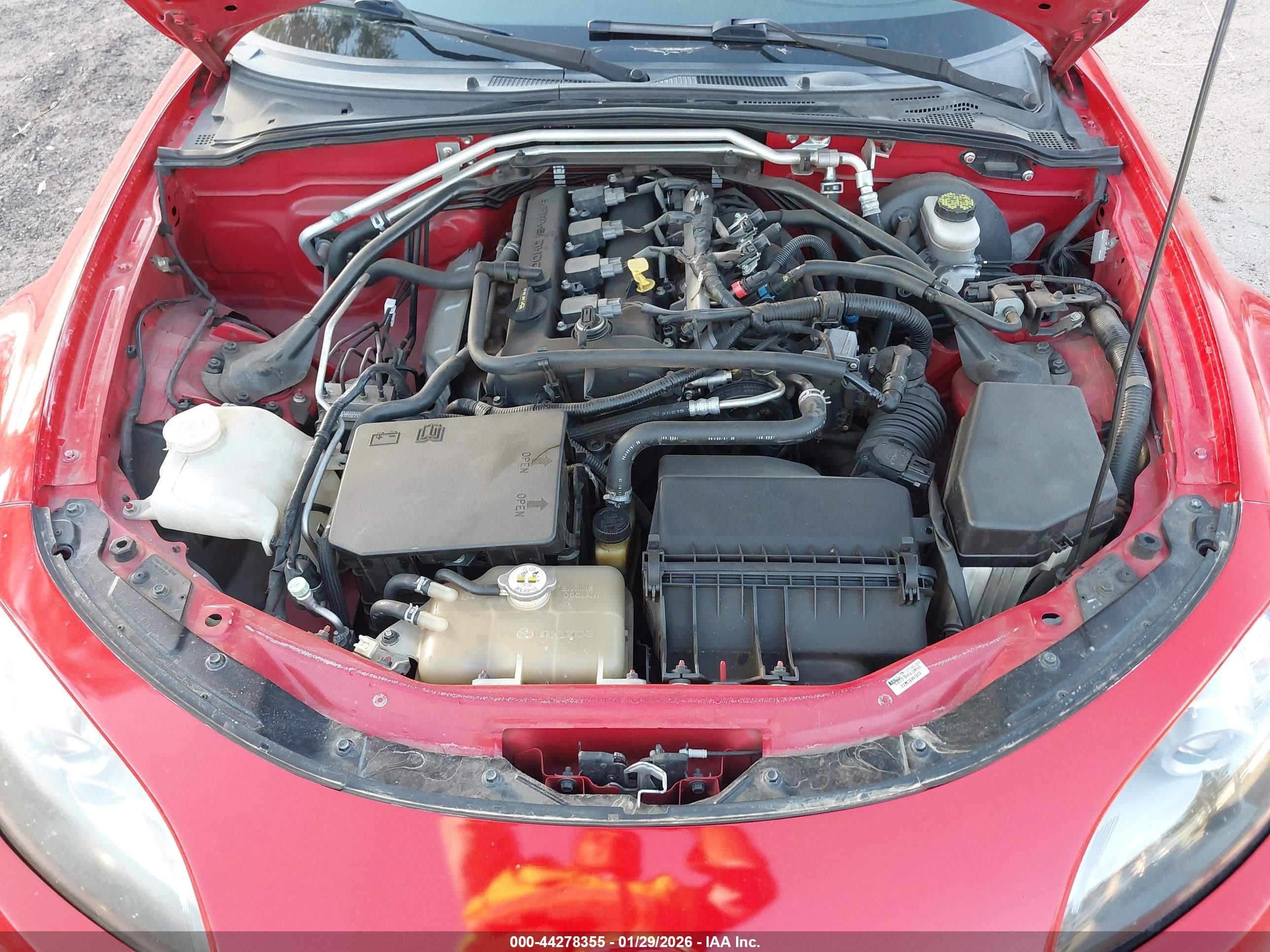 2010 Mazda Mx-5 Miata Touring Red vin: JM1NC2FF4A0206704