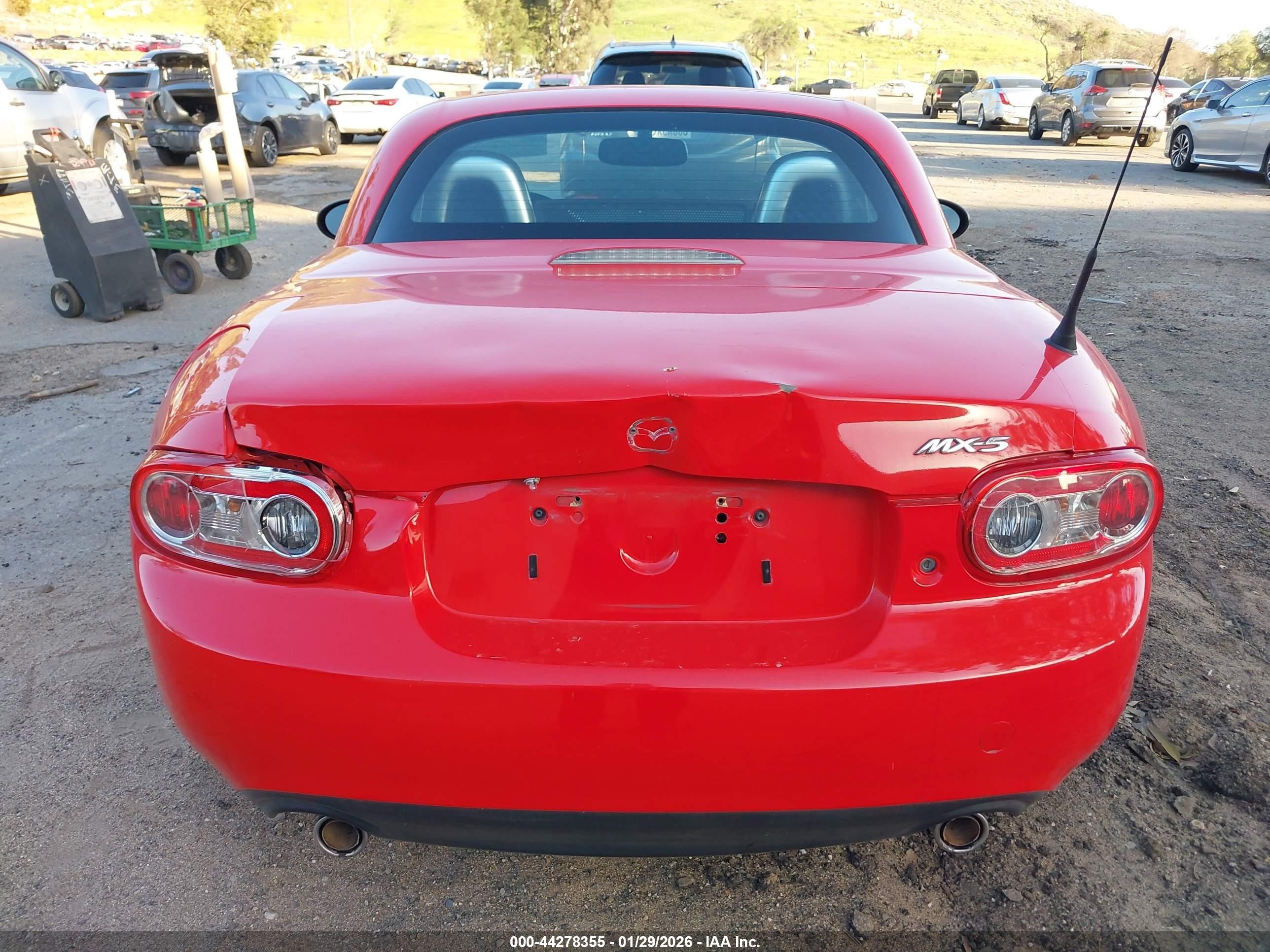 2010 Mazda Mx-5 Miata Touring Red vin: JM1NC2FF4A0206704