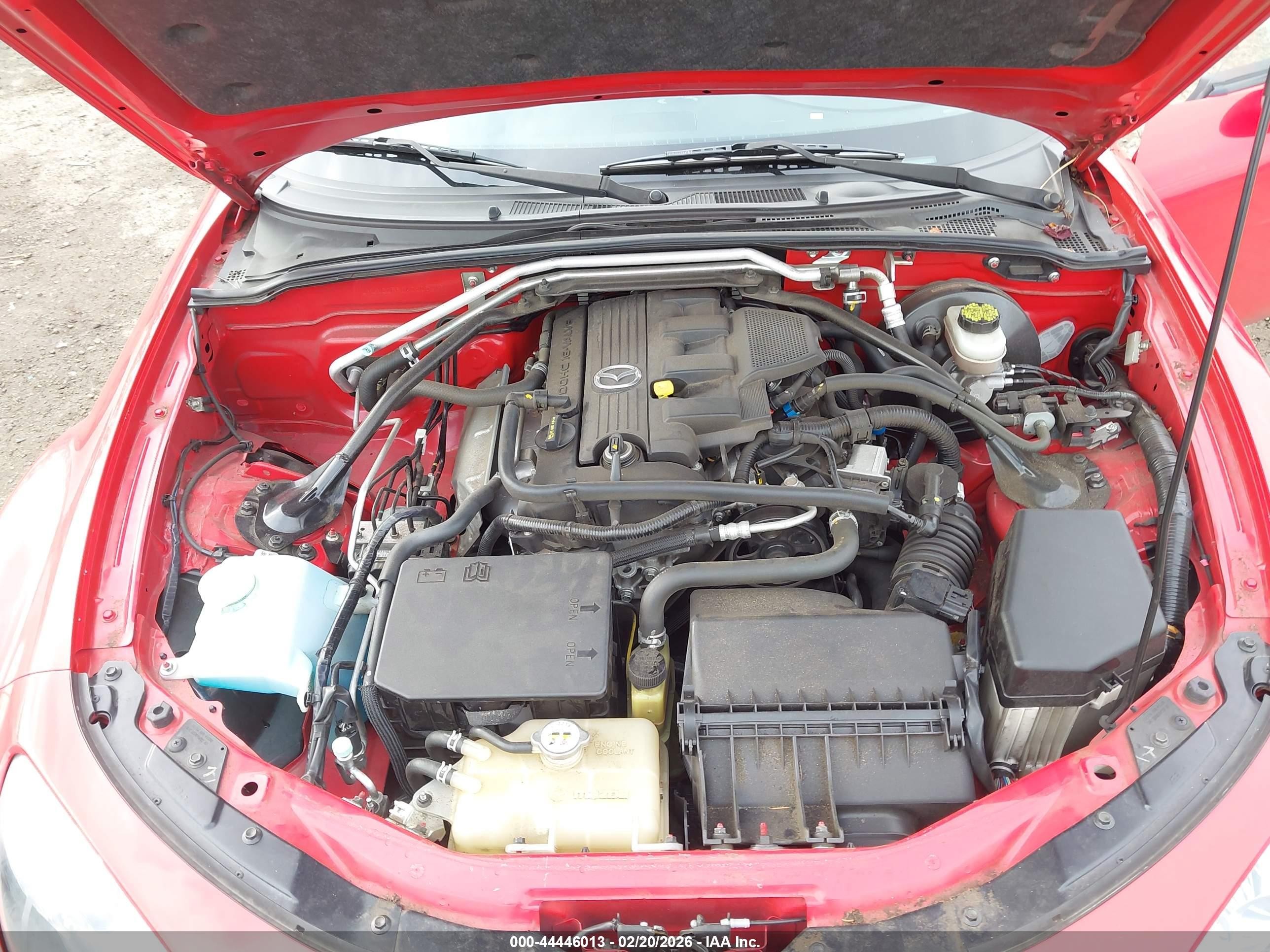 2010 Mazda Mx-5 Miata Grand Touring Red vin: JM1NC2FF6A0205215