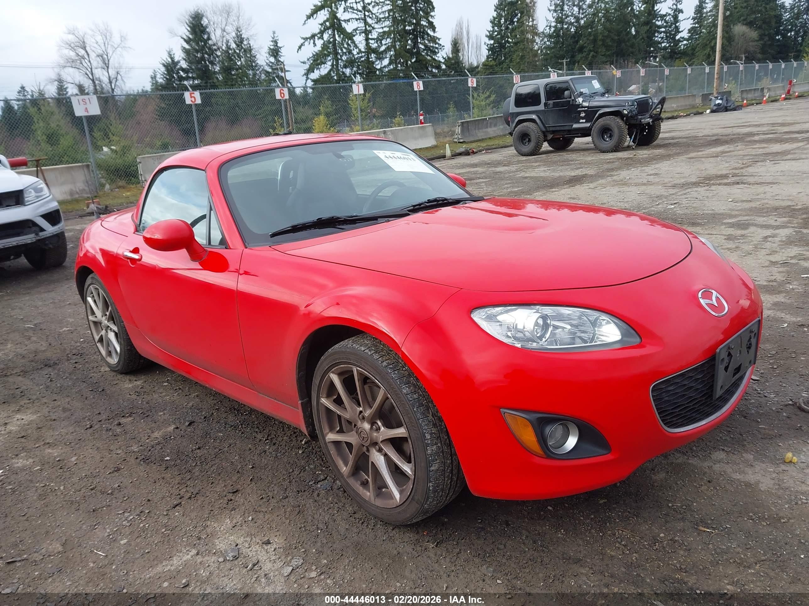 2010 Mazda Mx-5 Miata Grand Touring Red vin: JM1NC2FF6A0205215