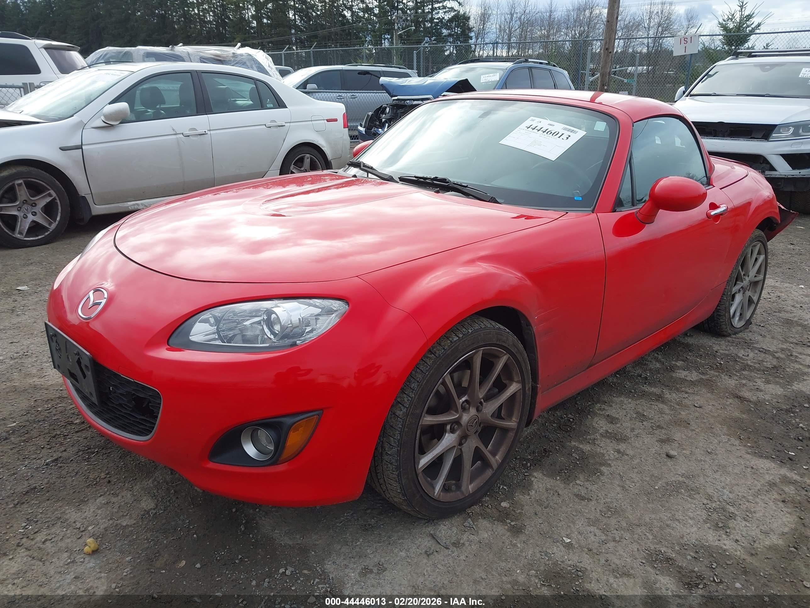 2010 Mazda Mx-5 Miata Grand Touring Red vin: JM1NC2FF6A0205215