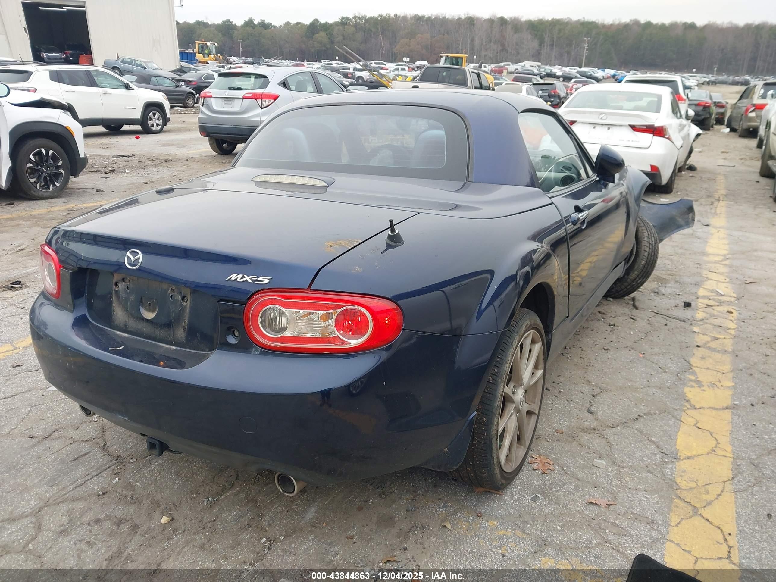 2010 Mazda Mx-5 Miata Touring Blue vin: JM1NC2FF6A0210429