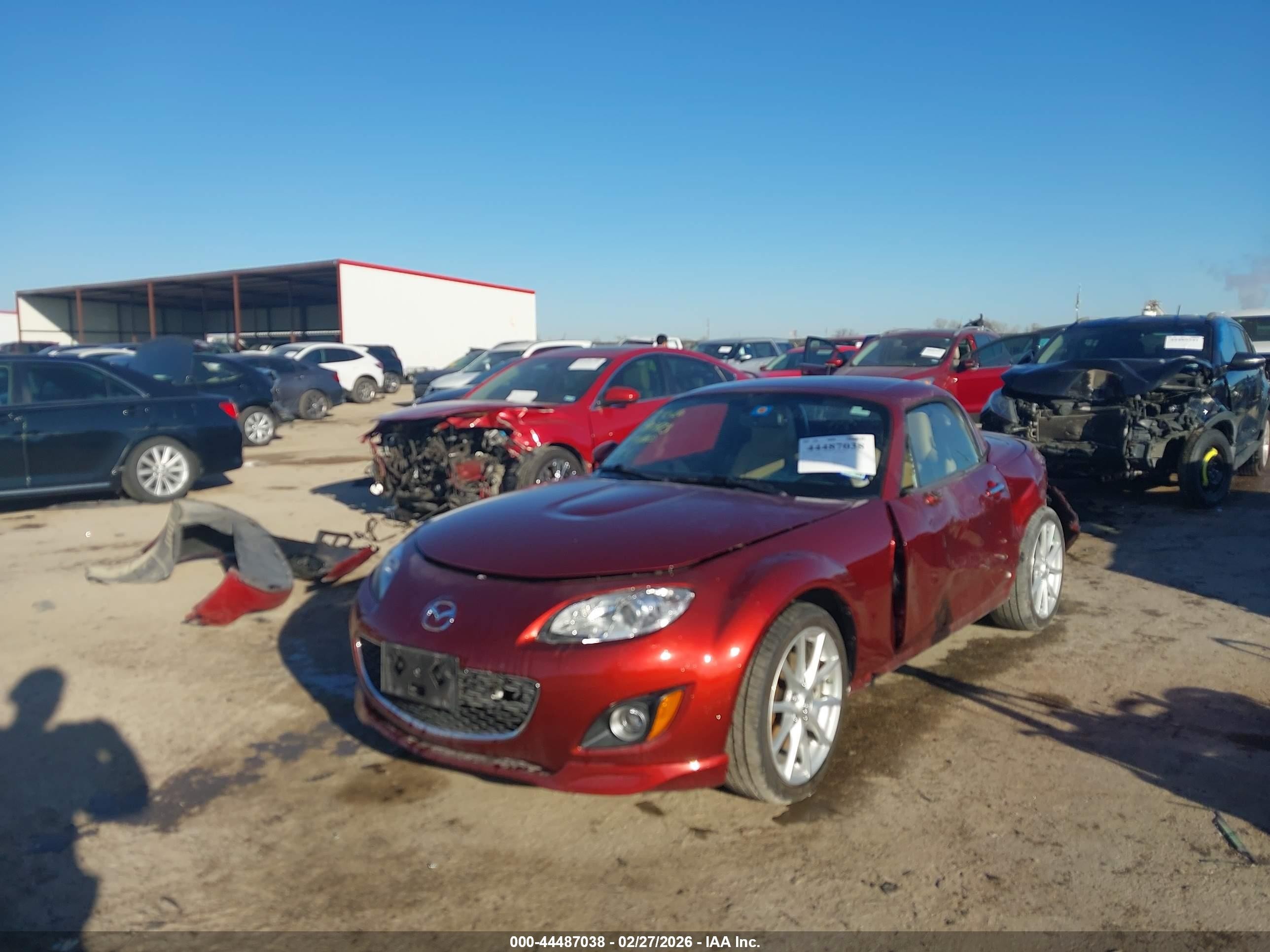 2010 Mazda Mx-5 Miata Grand Touring Red vin: JM1NC2FF7A0208804