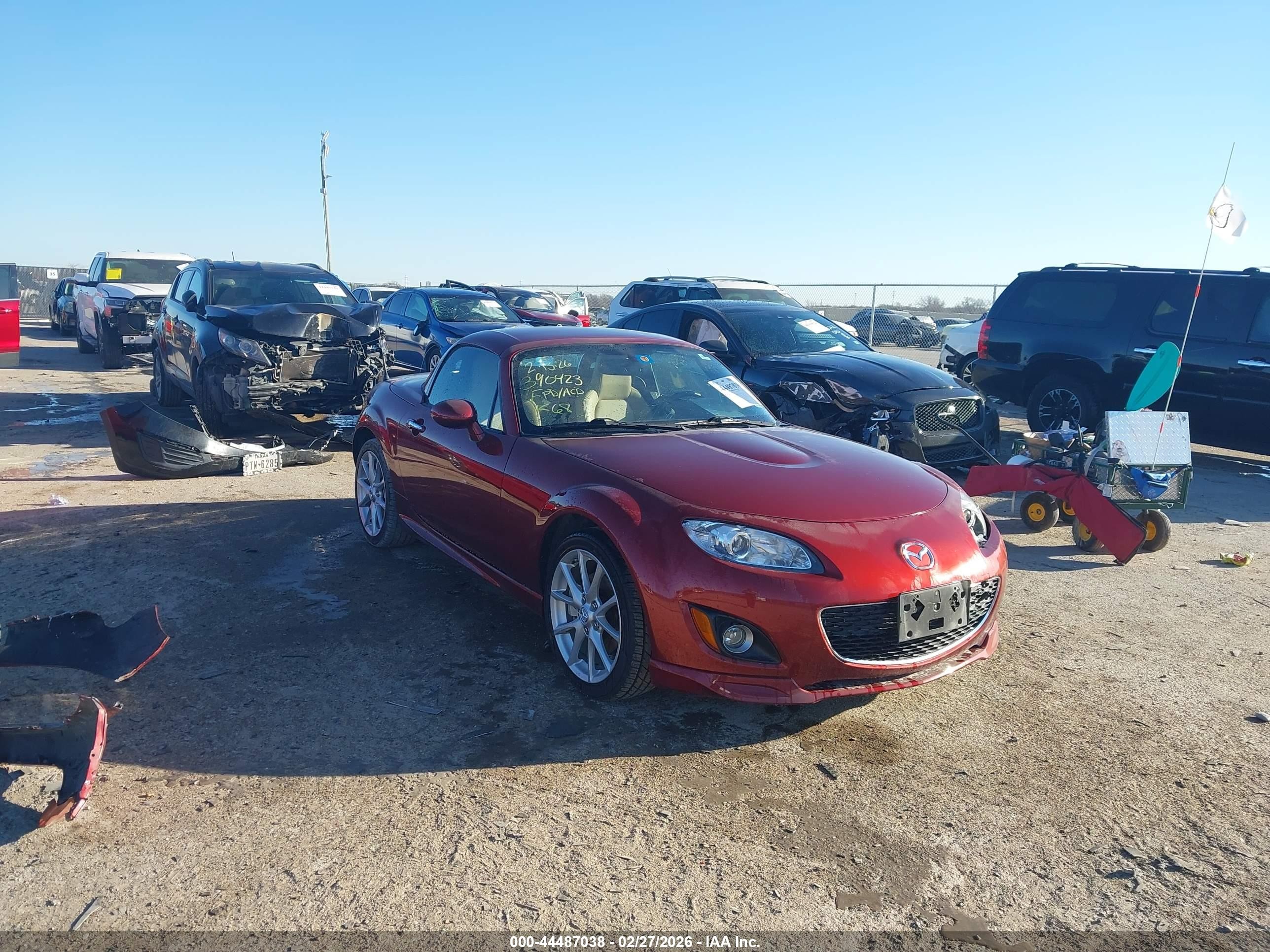2010 Mazda Mx-5 Miata Grand Touring Red vin: JM1NC2FF7A0208804