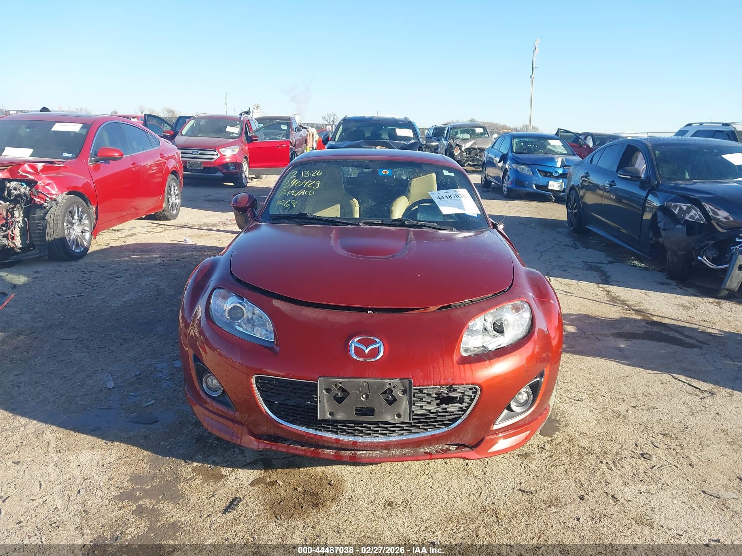 2010 Mazda Mx-5 Miata Grand Touring Red vin: JM1NC2FF7A0208804
