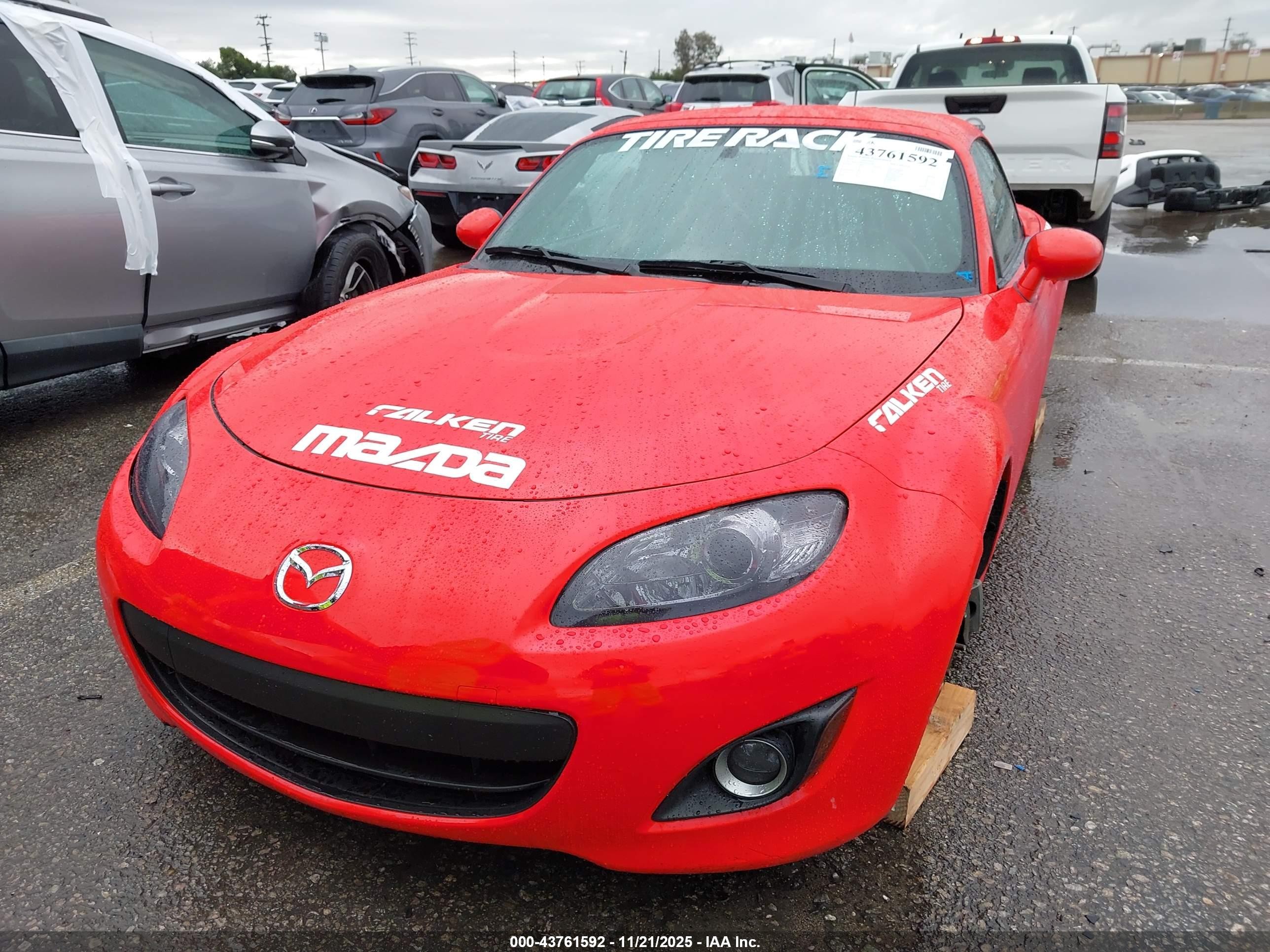 2010 Mazda Mx-5 Miata Grand Touring Red vin: JM1NC2FF8A0205586