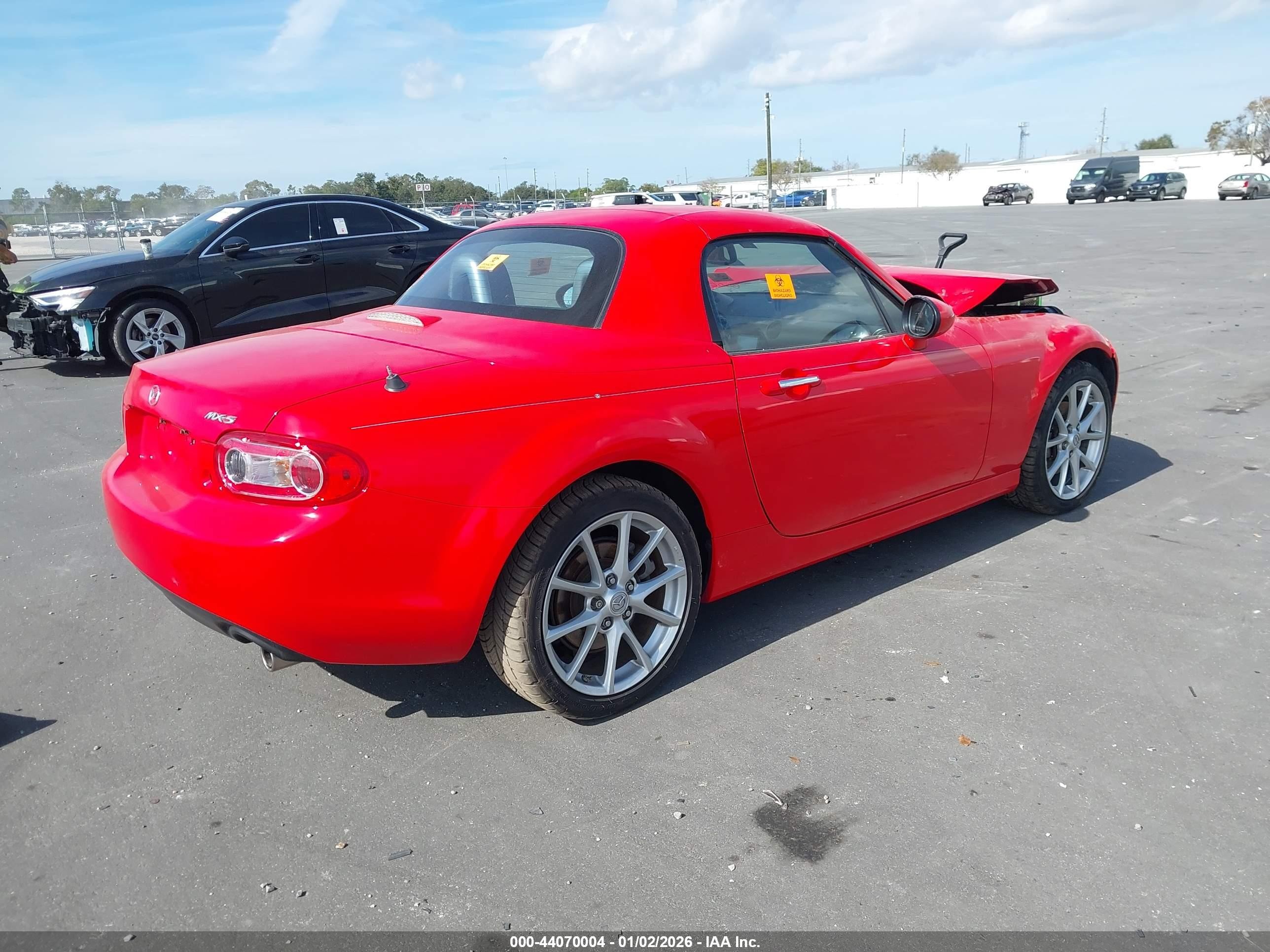 2010 Mazda Mx-5 Miata Touring Red vin: JM1NC2FF8A0206673