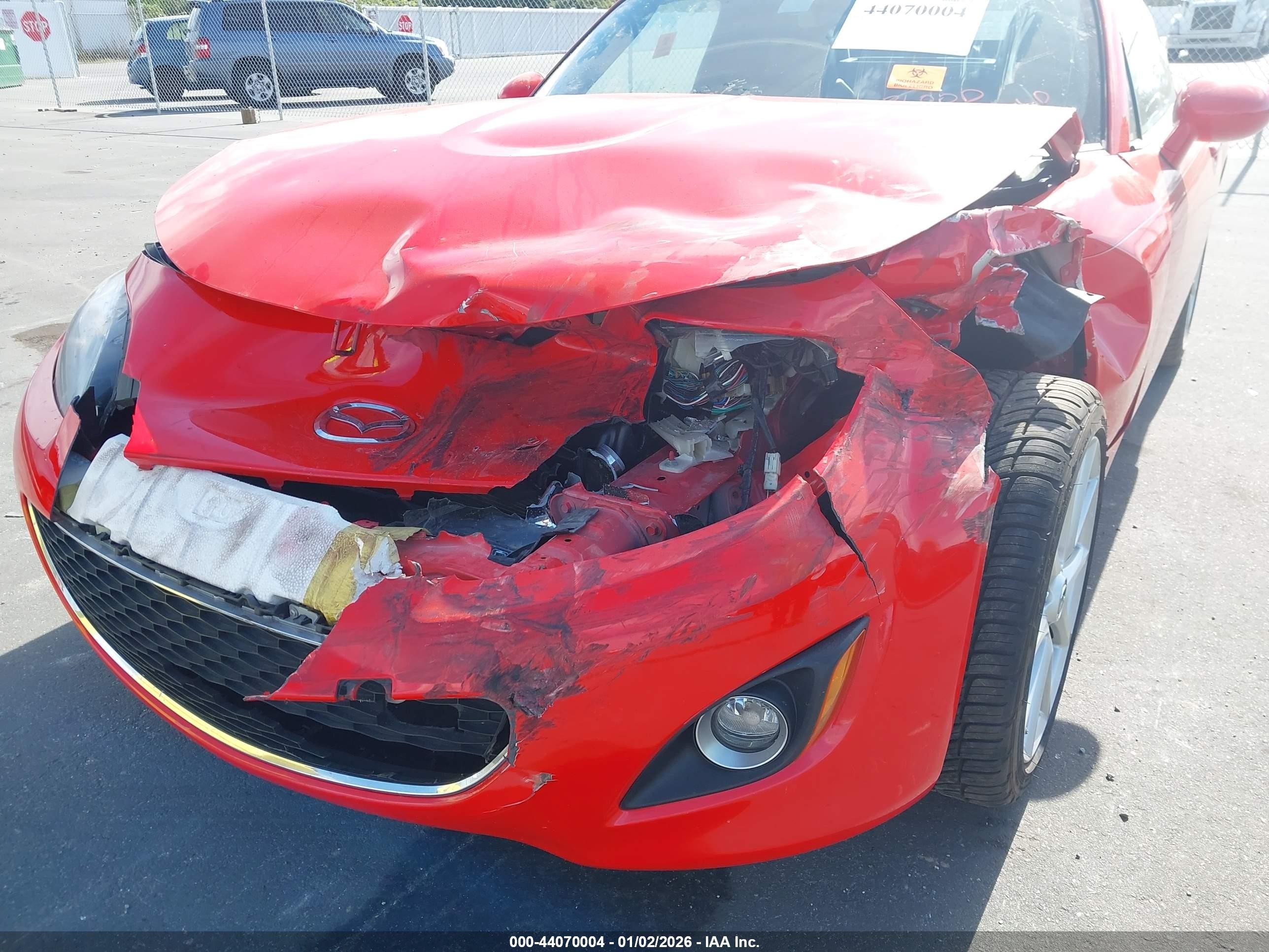 2010 Mazda Mx-5 Miata Touring Red vin: JM1NC2FF8A0206673