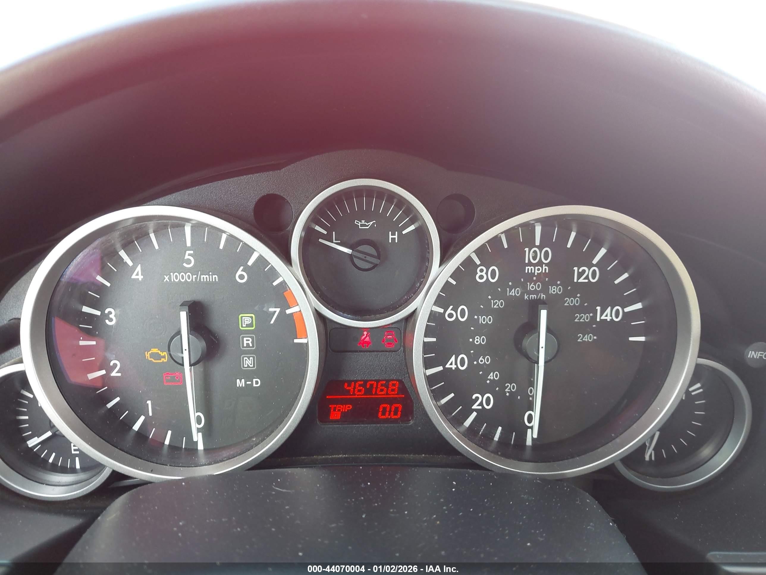 2010 Mazda Mx-5 Miata Touring Red vin: JM1NC2FF8A0206673