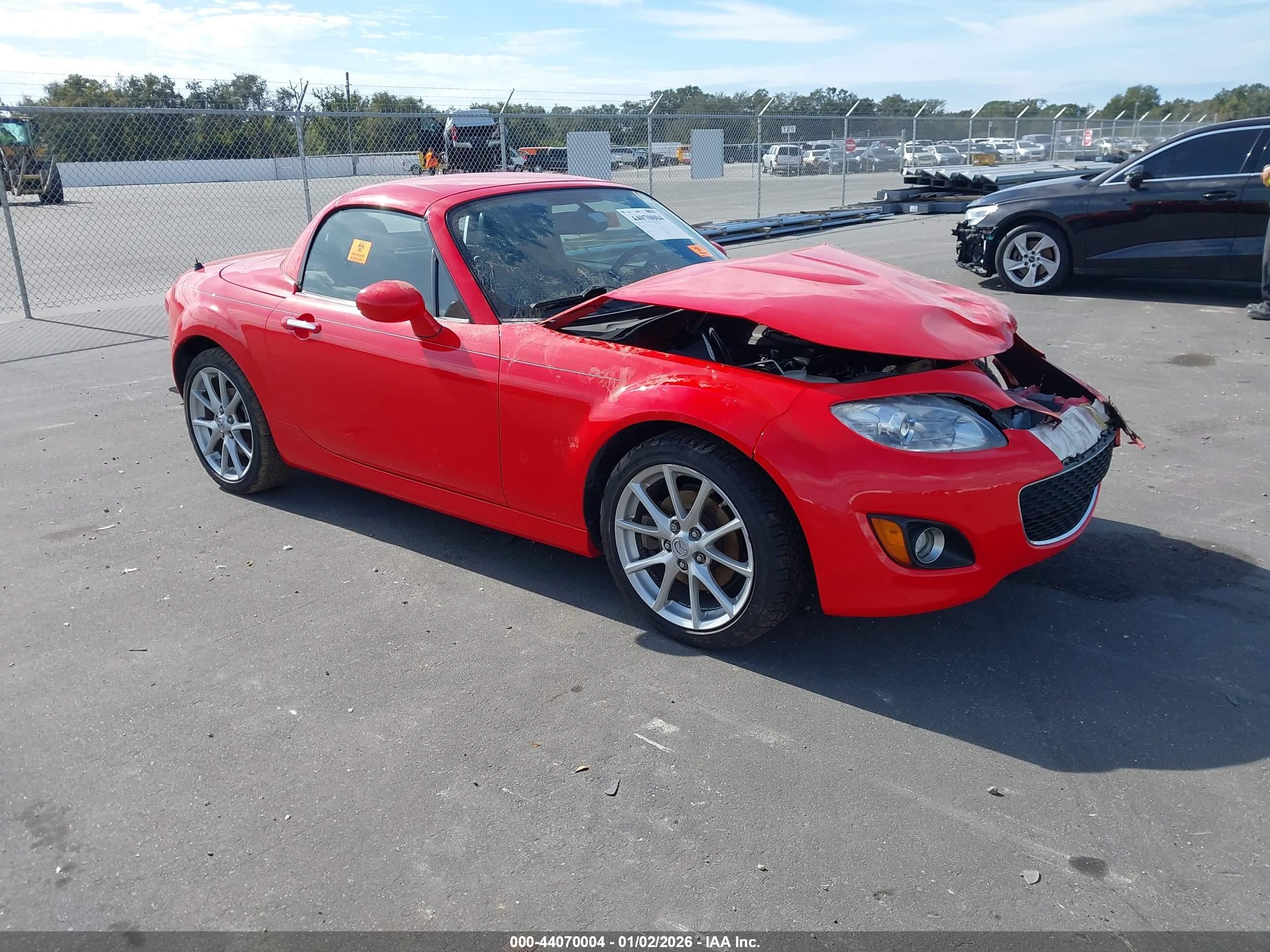 2010 Mazda Mx-5 Miata Touring Red vin: JM1NC2FF8A0206673
