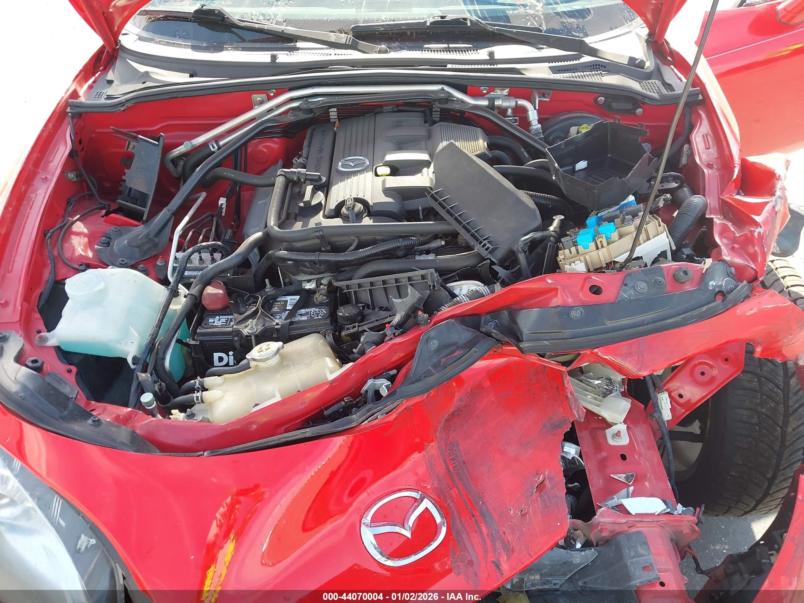 2010 Mazda Mx-5 Miata Touring Red vin: JM1NC2FF8A0206673