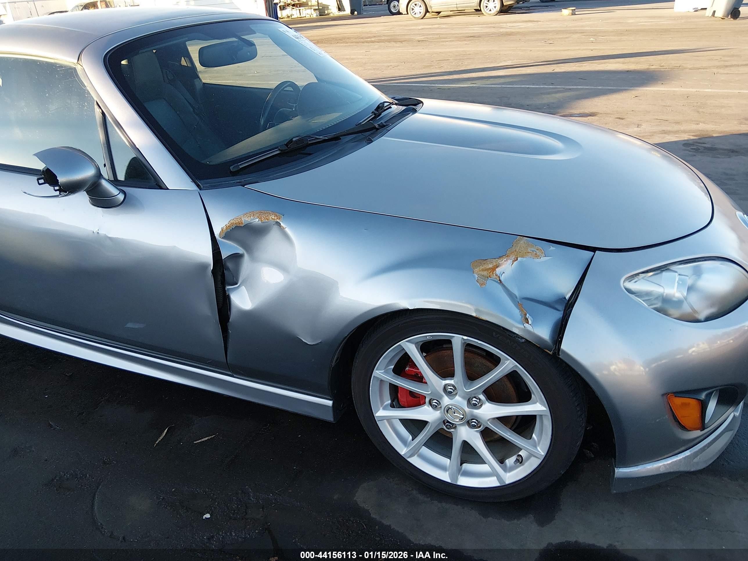 2010 Mazda Mx-5 Miata Grand Touring Silver vin: JM1NC2FF9A0208500