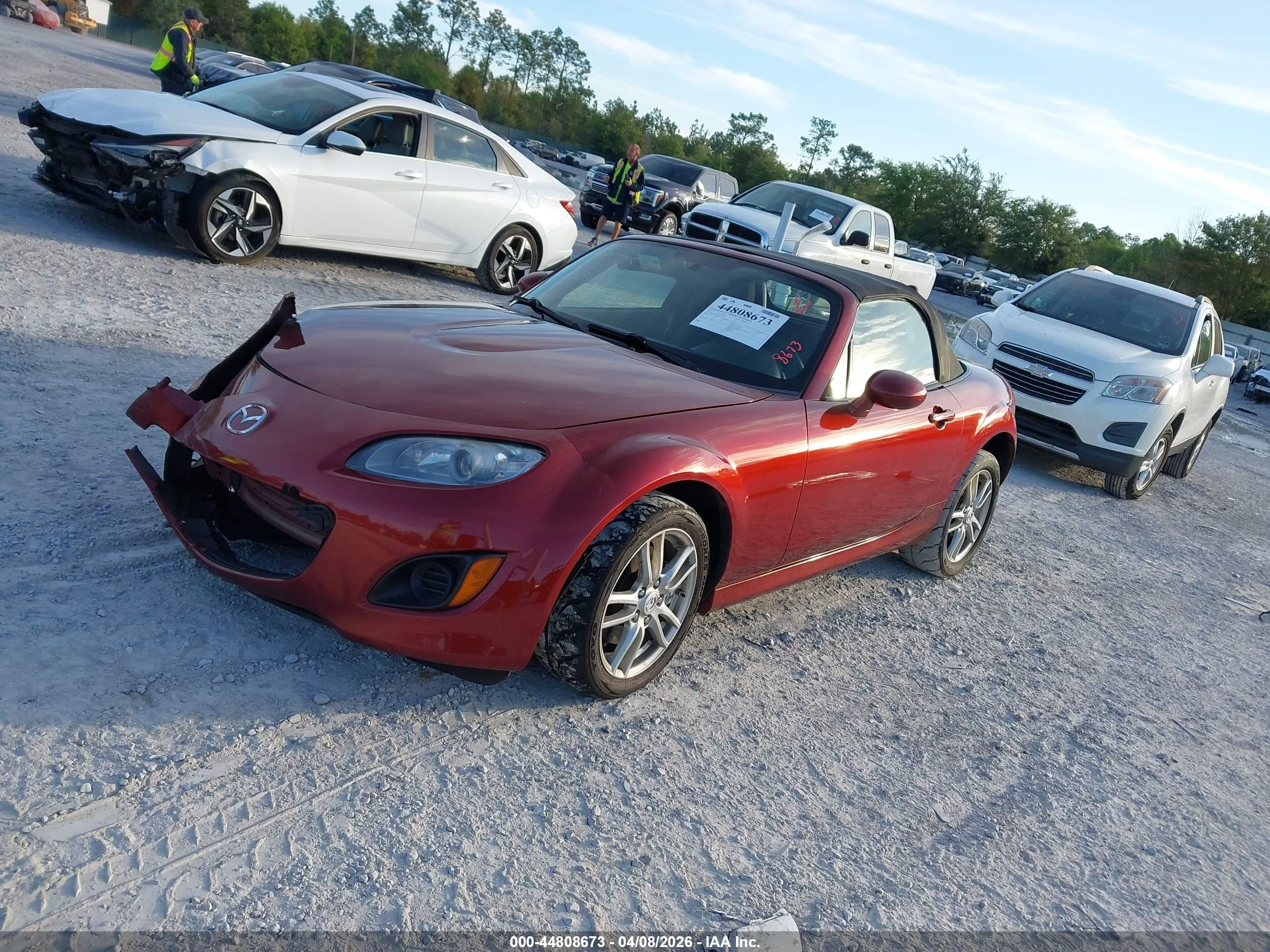 2011 Mazda Mx-5 Miata Sport Red vin: JM1NC2JF0B0218454