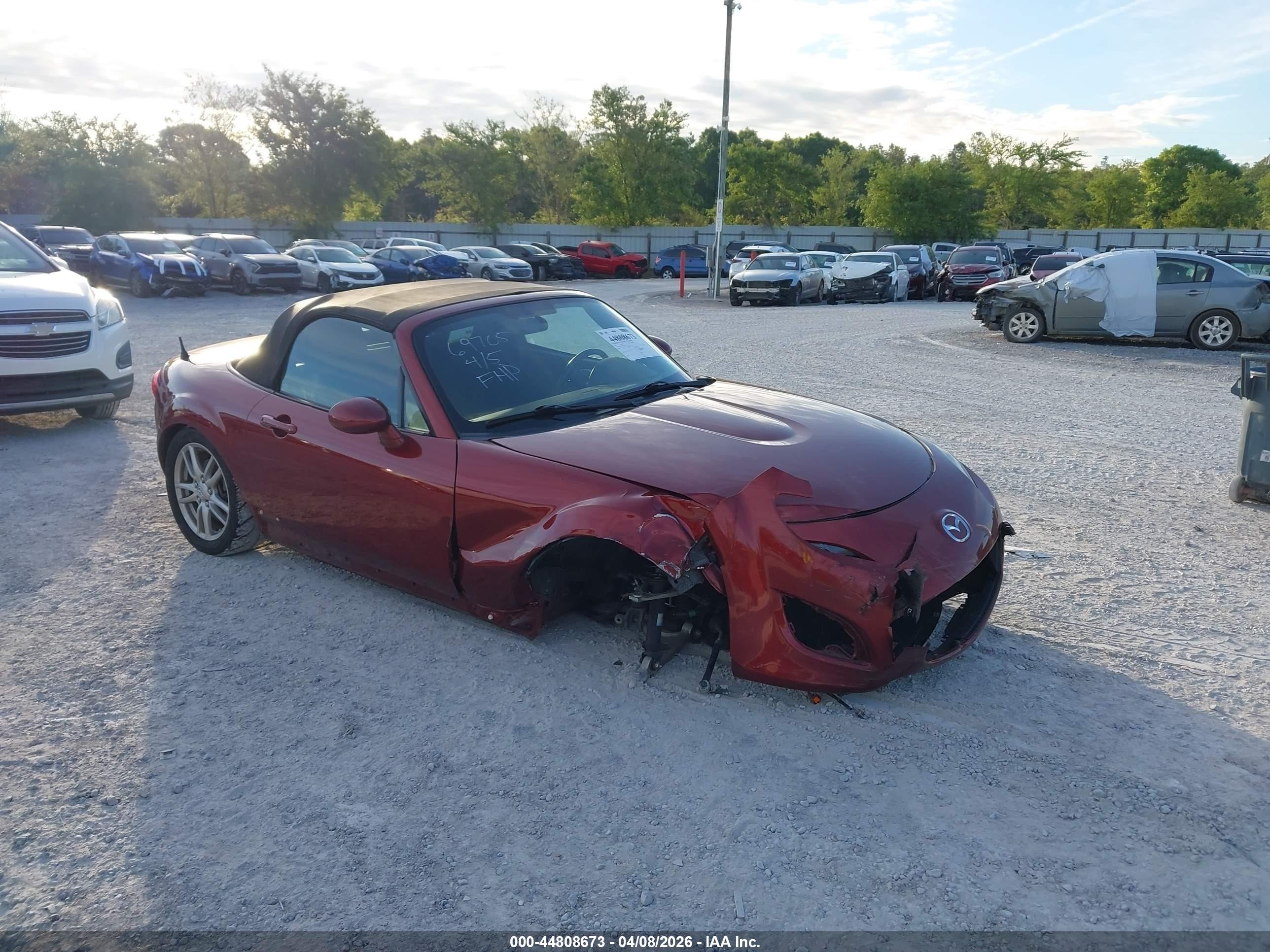 2011 Mazda Mx-5 Miata Sport Red vin: JM1NC2JF0B0218454