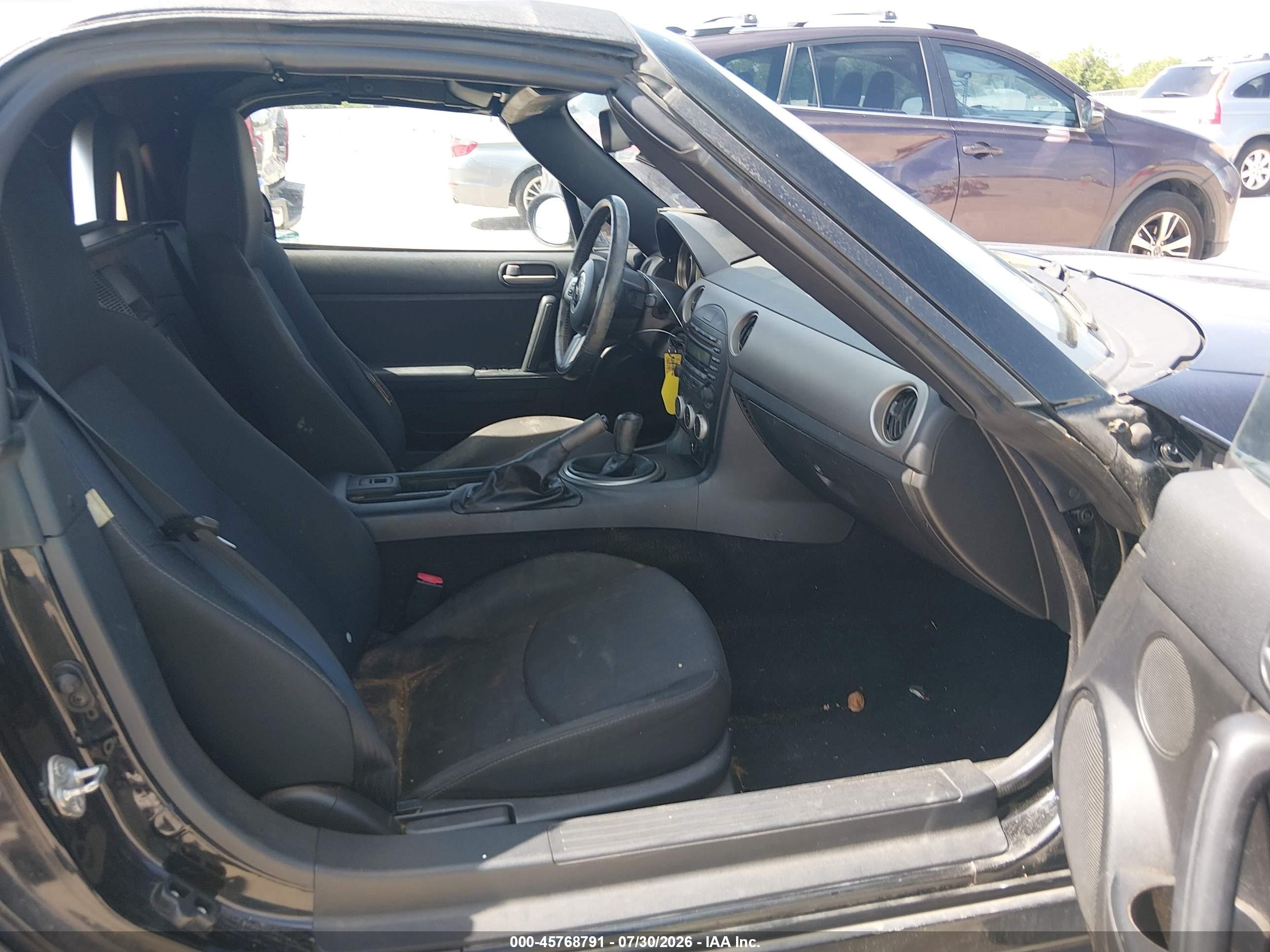 2012 Mazda Mx-5 Miata Sport Black vin: JM1NC2JF2C0224838