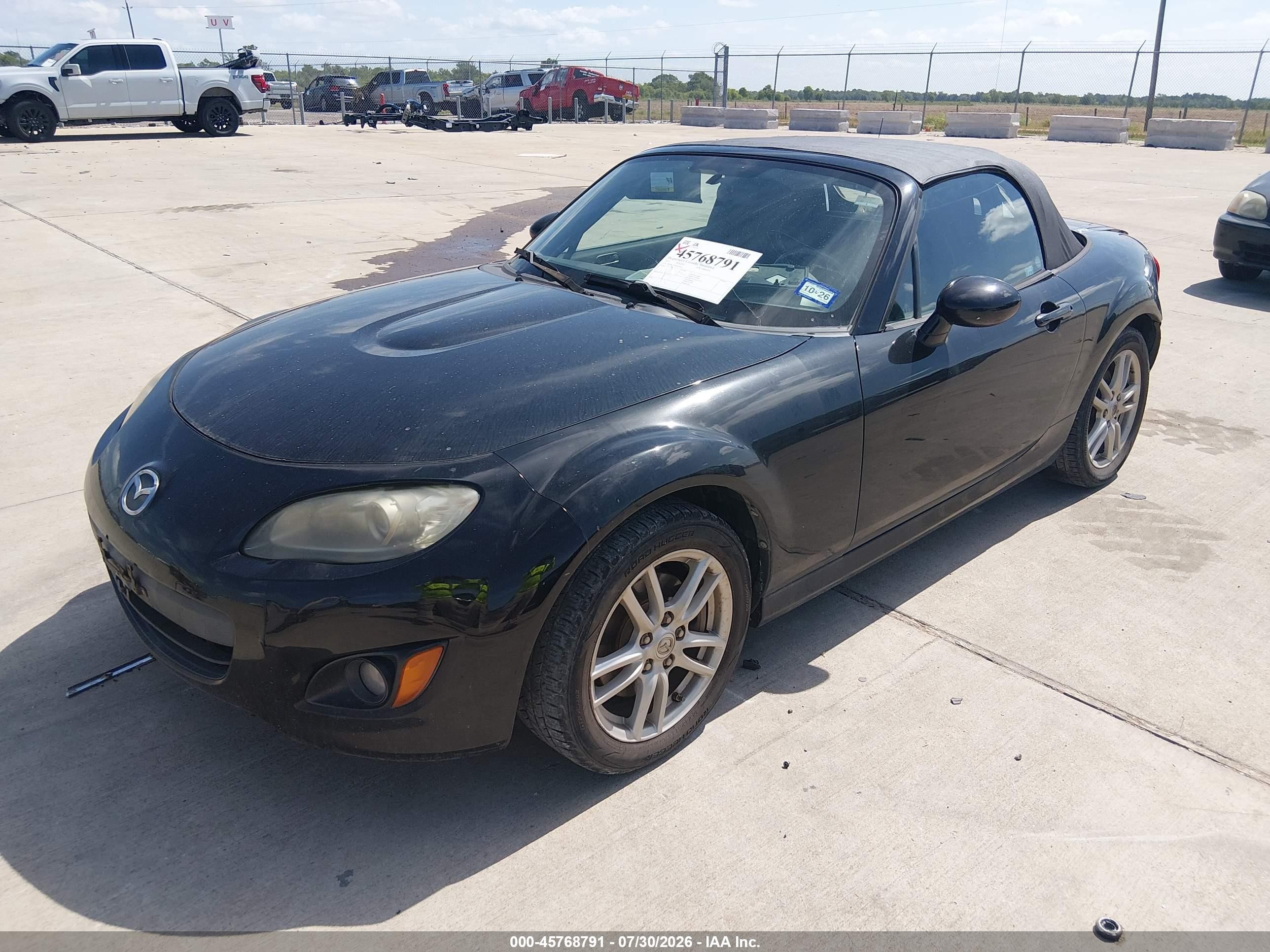 2012 Mazda Mx-5 Miata Sport Black vin: JM1NC2JF2C0224838