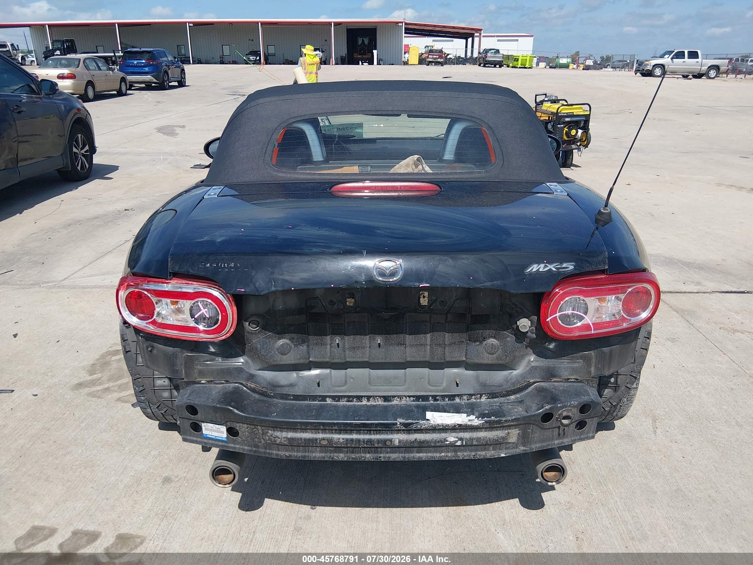 2012 Mazda Mx-5 Miata Sport Black vin: JM1NC2JF2C0224838