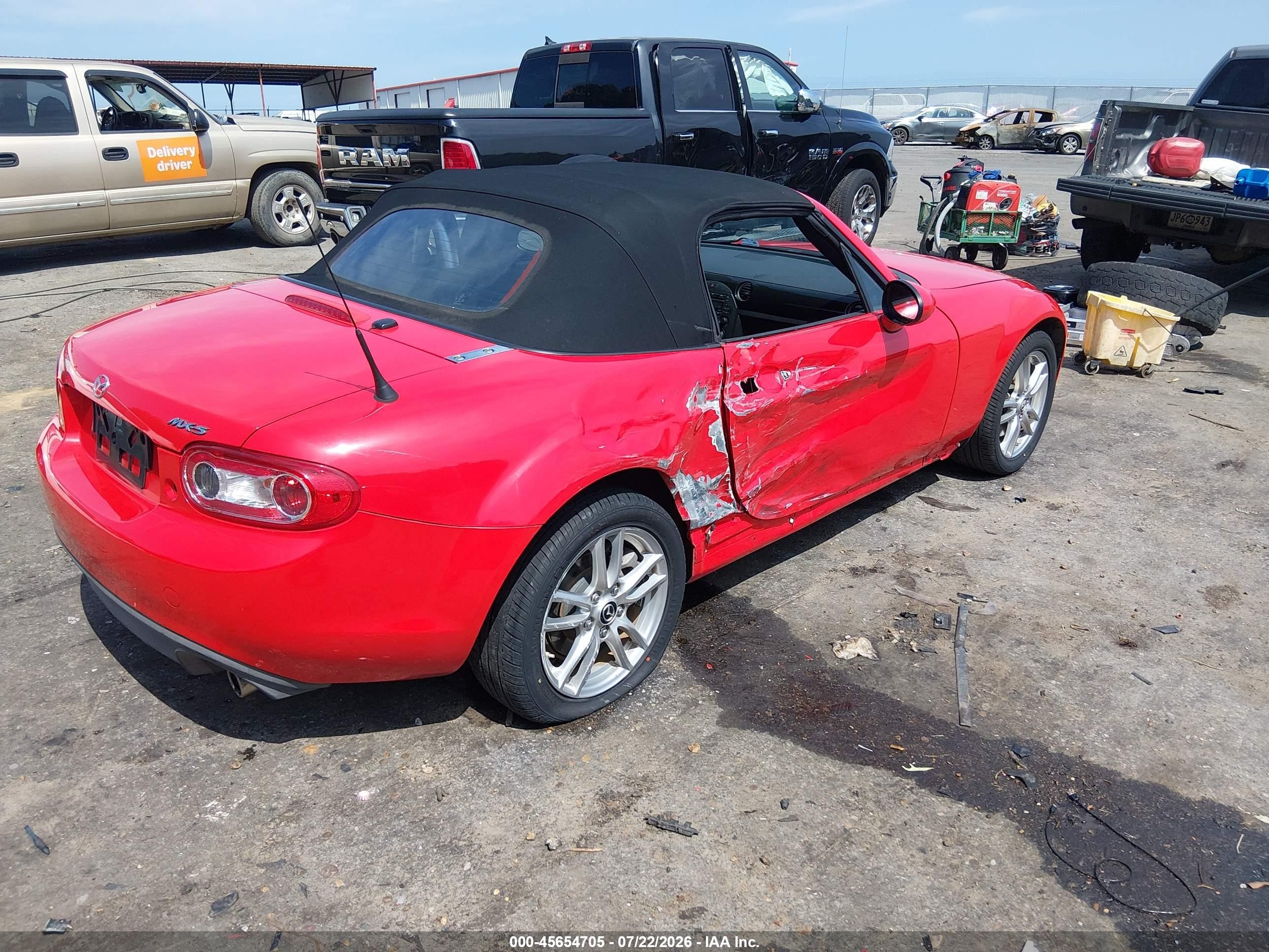 2014 Mazda Mx-5 Miata Sport Red vin: JM1NC2JF4E0236279