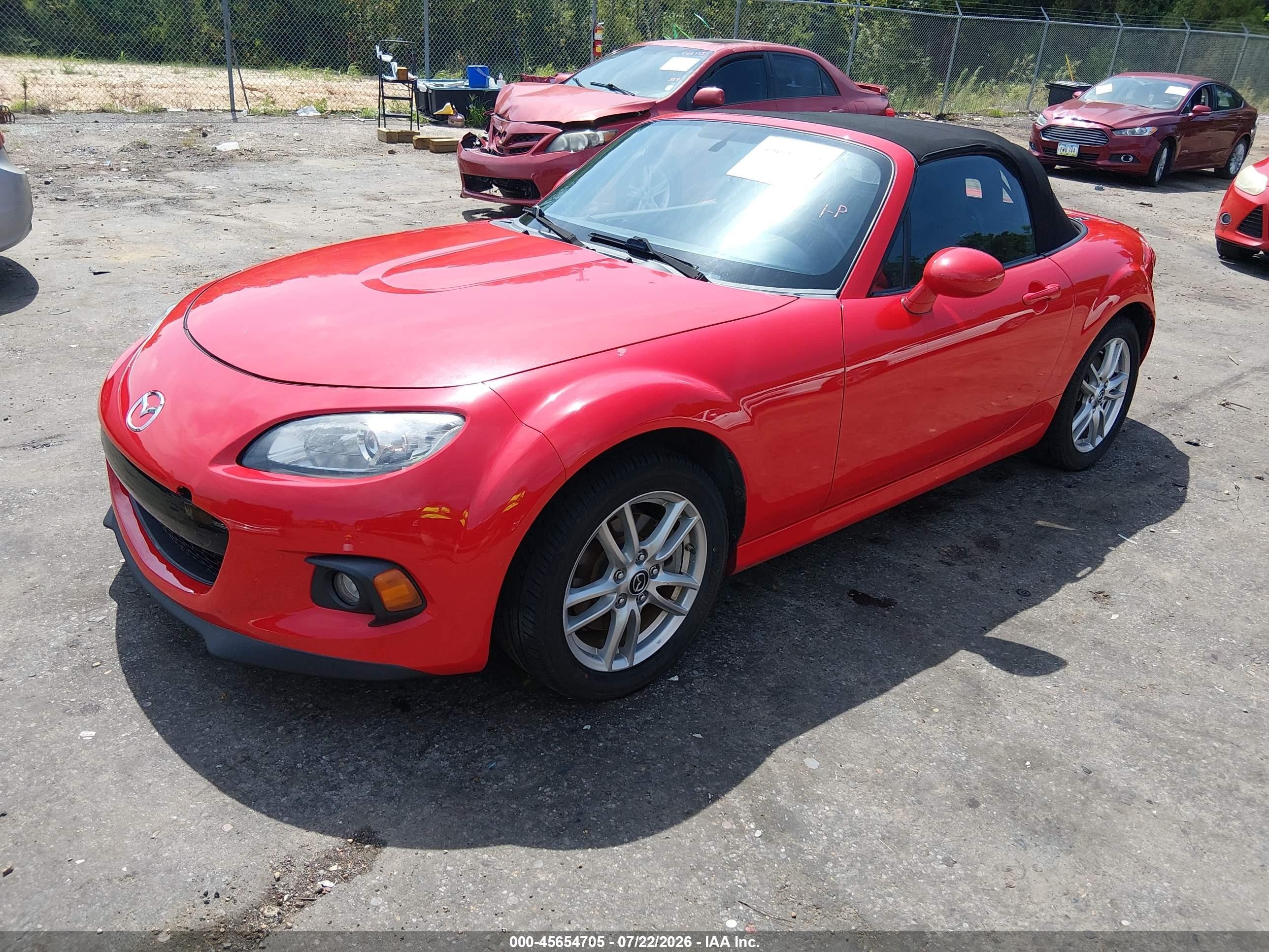 2014 Mazda Mx-5 Miata Sport Red vin: JM1NC2JF4E0236279