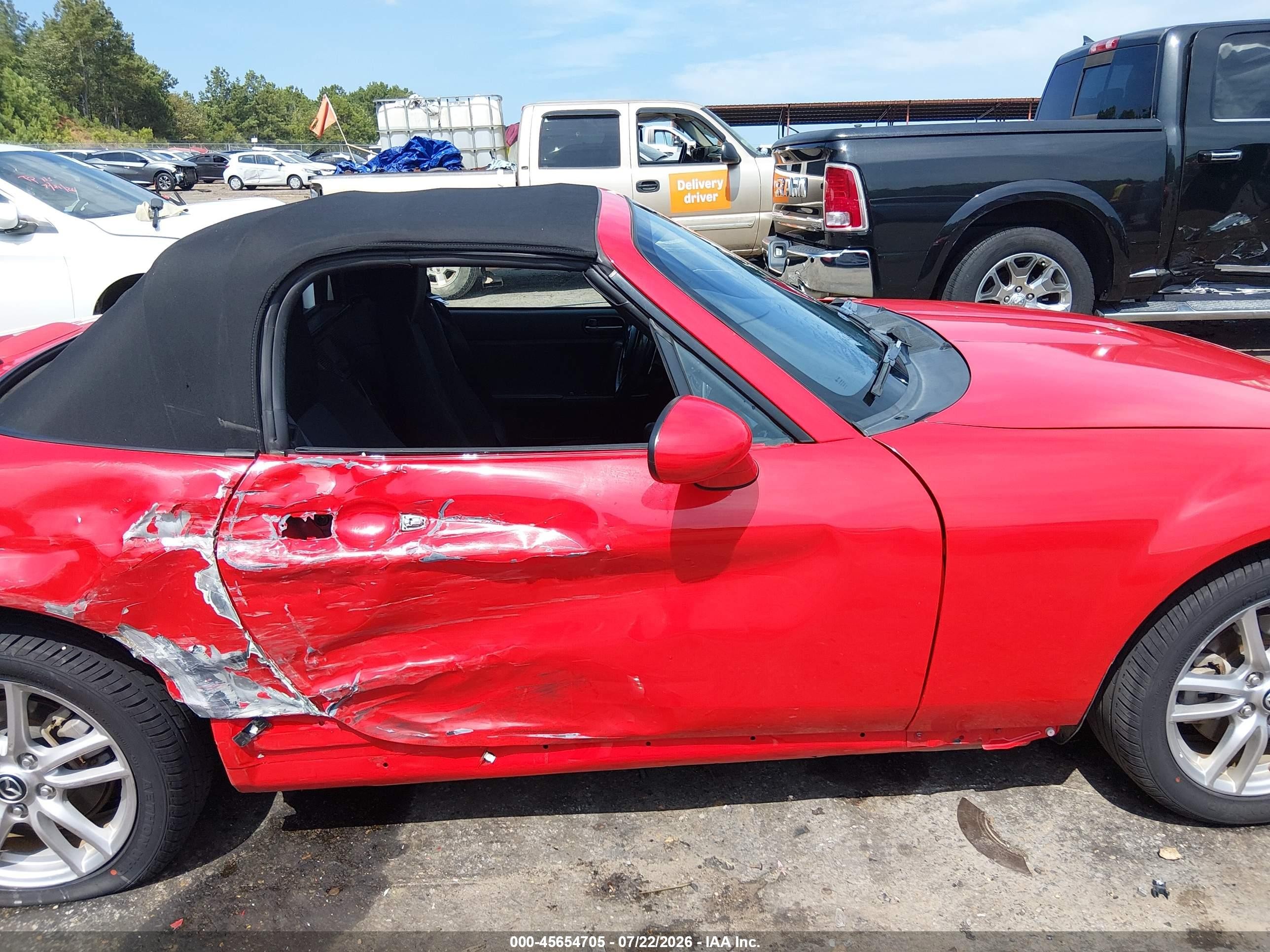 2014 Mazda Mx-5 Miata Sport Red vin: JM1NC2JF4E0236279
