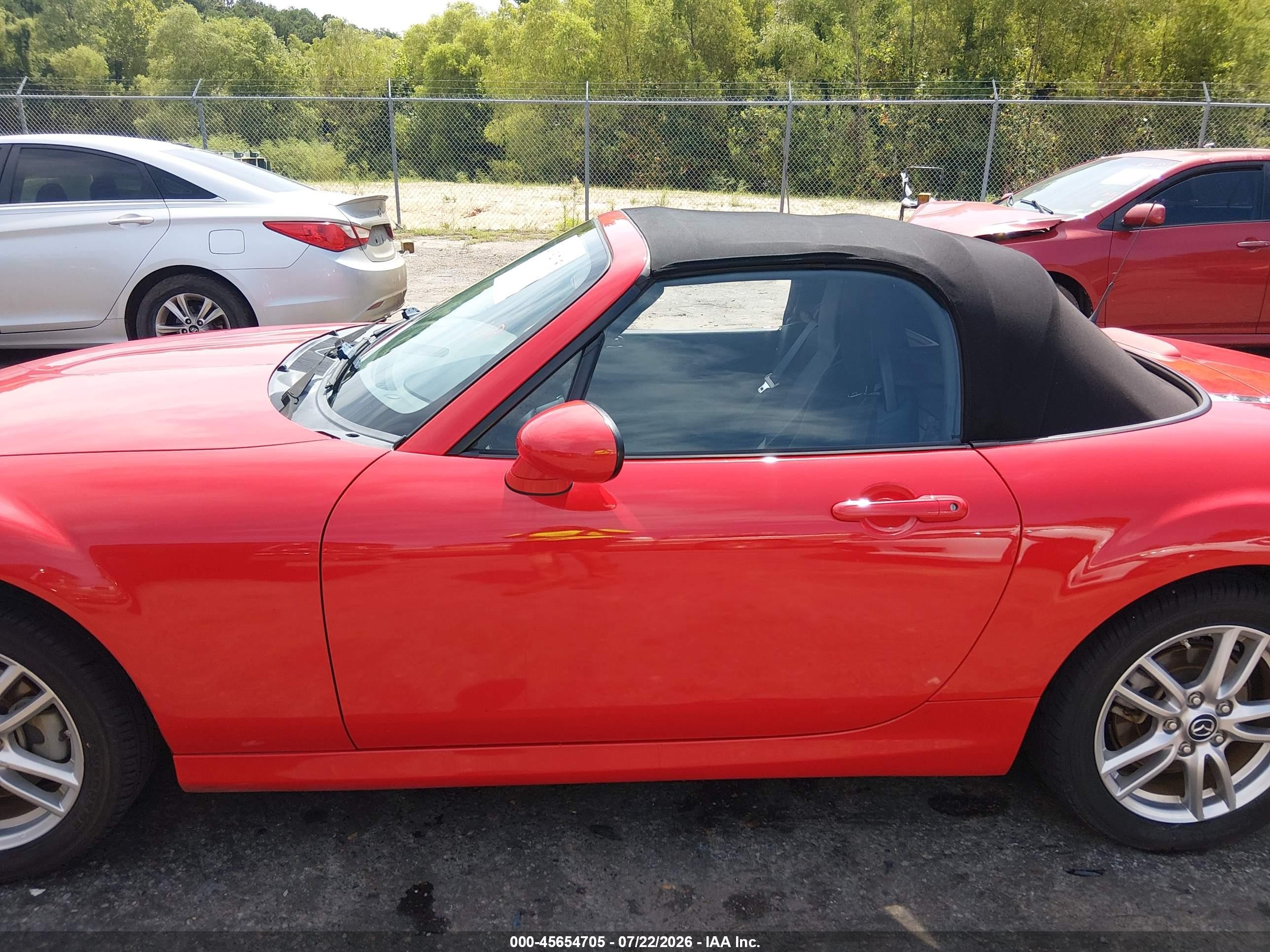 2014 Mazda Mx-5 Miata Sport Red vin: JM1NC2JF4E0236279