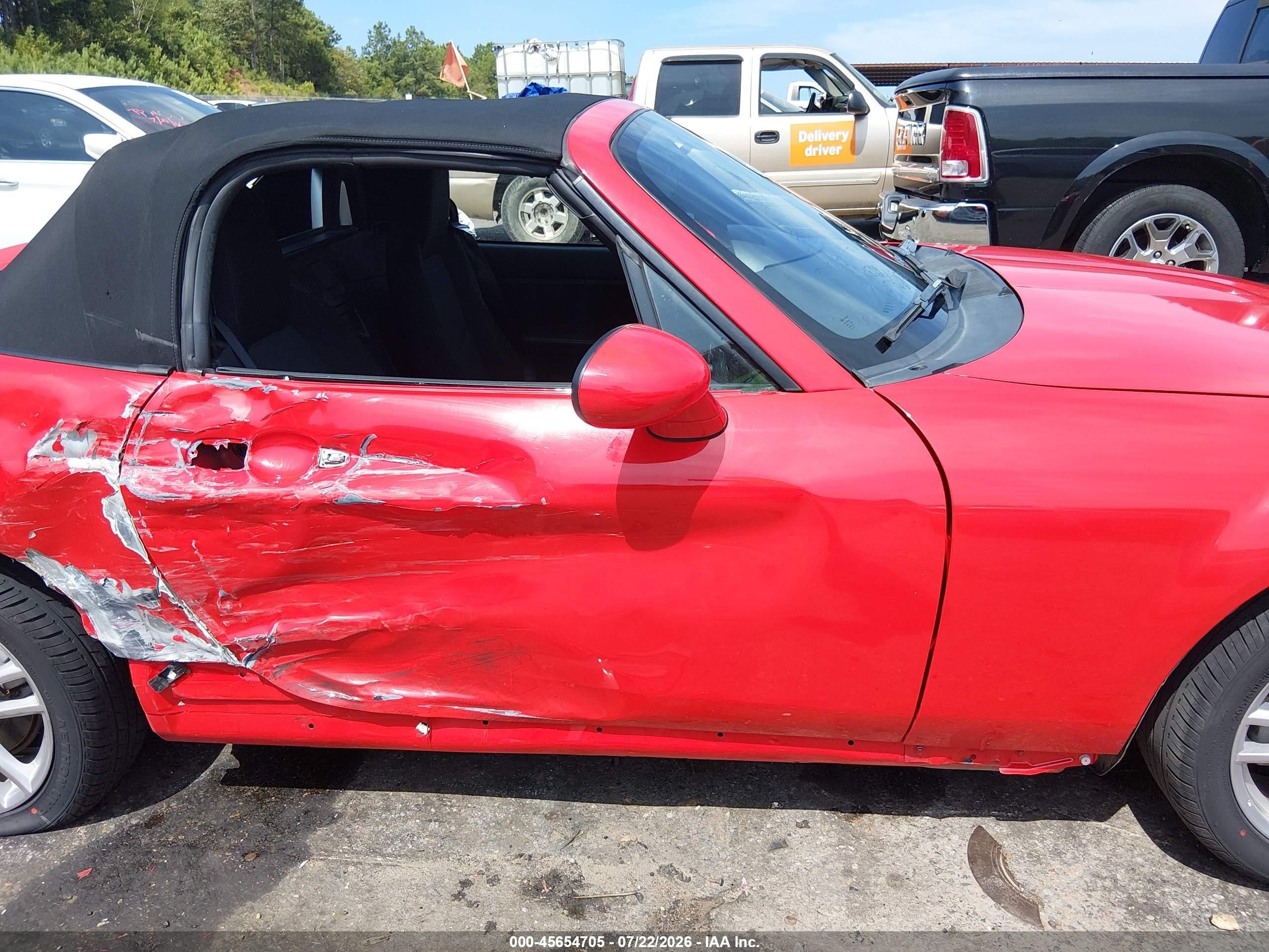 2014 Mazda Mx-5 Miata Sport Red vin: JM1NC2JF4E0236279