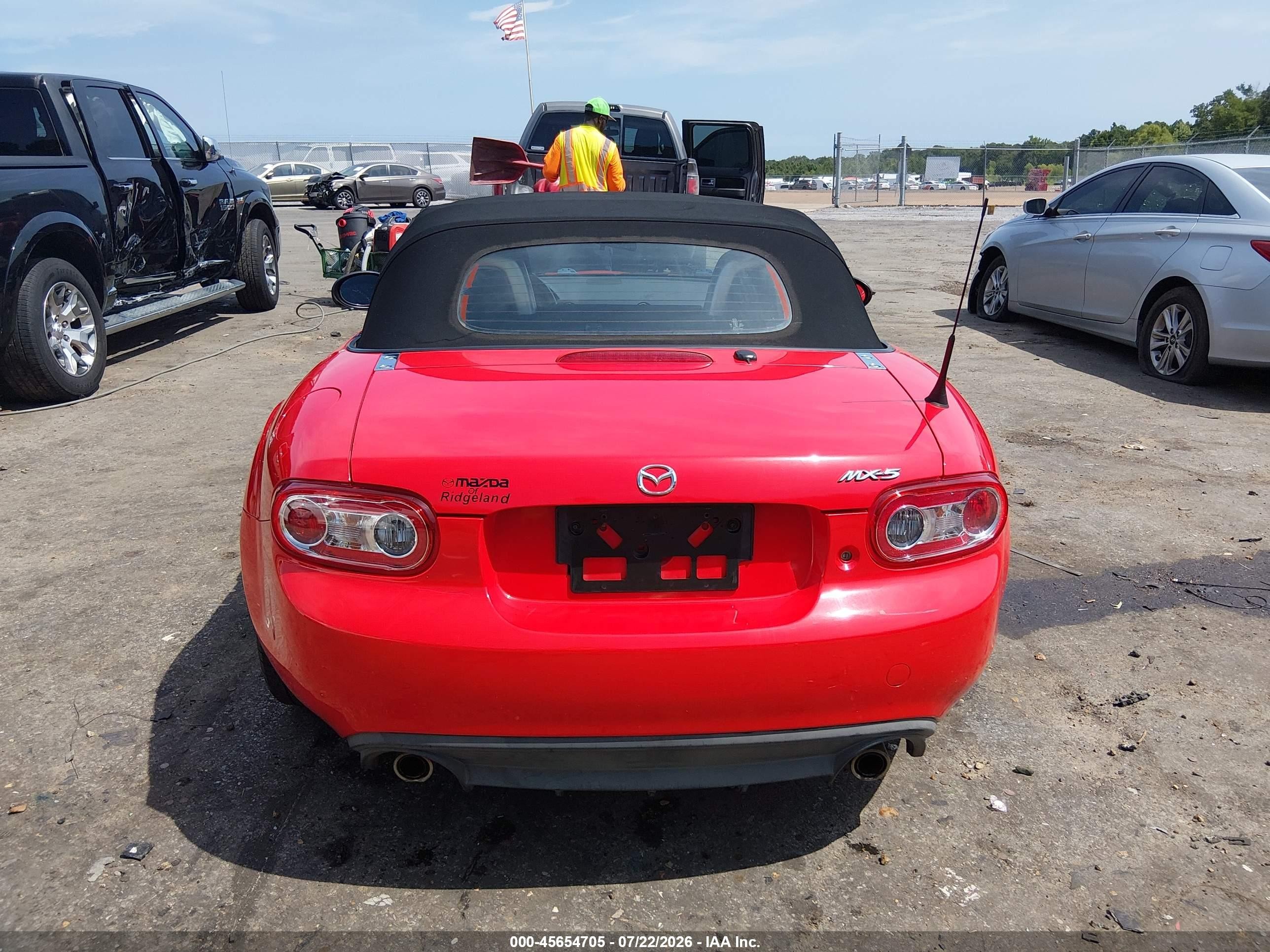 2014 Mazda Mx-5 Miata Sport Red vin: JM1NC2JF4E0236279