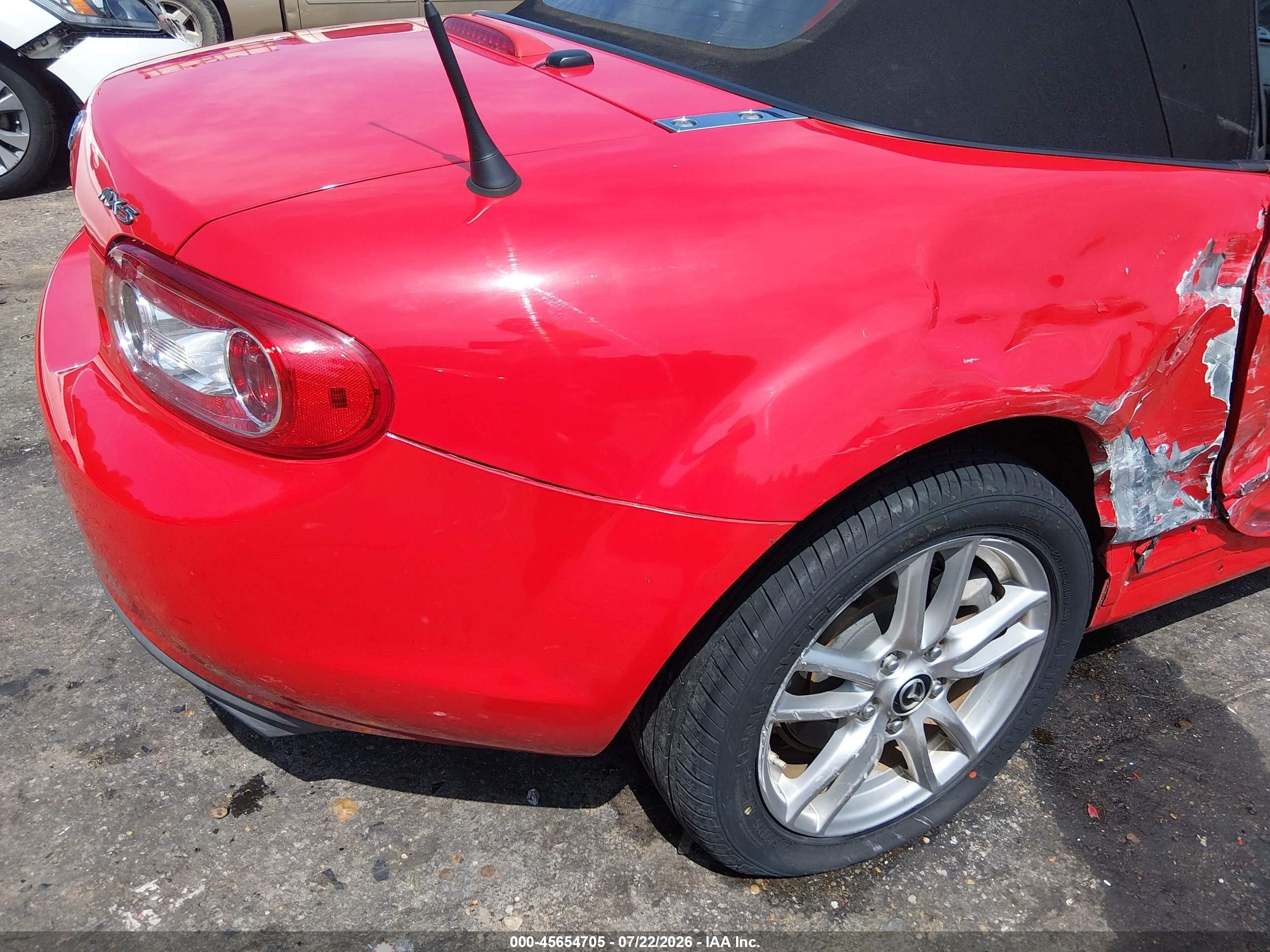 2014 Mazda Mx-5 Miata Sport Red vin: JM1NC2JF4E0236279