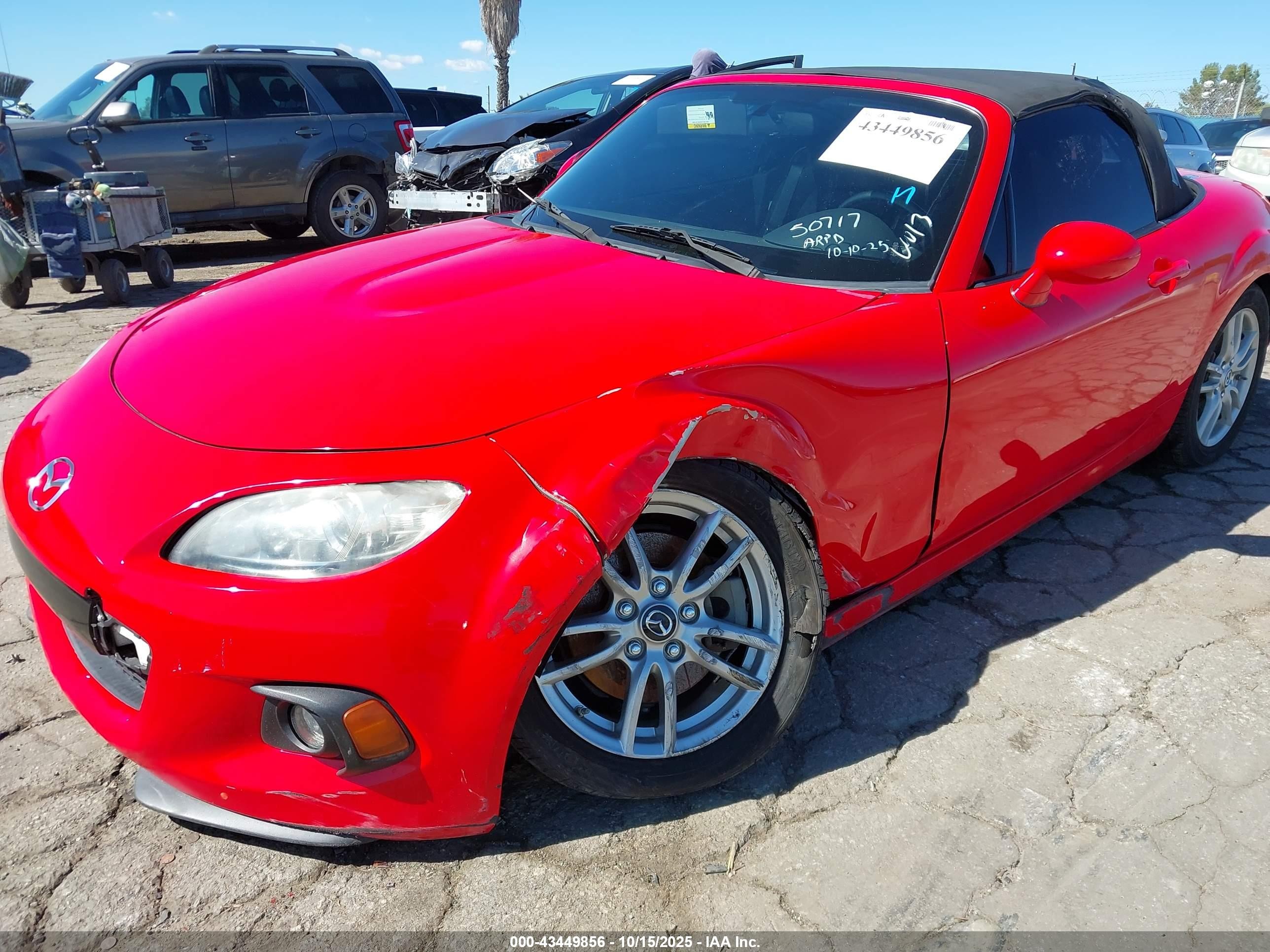 2014 Mazda Mx-5 Miata Sport Red vin: JM1NC2JF8E0234924