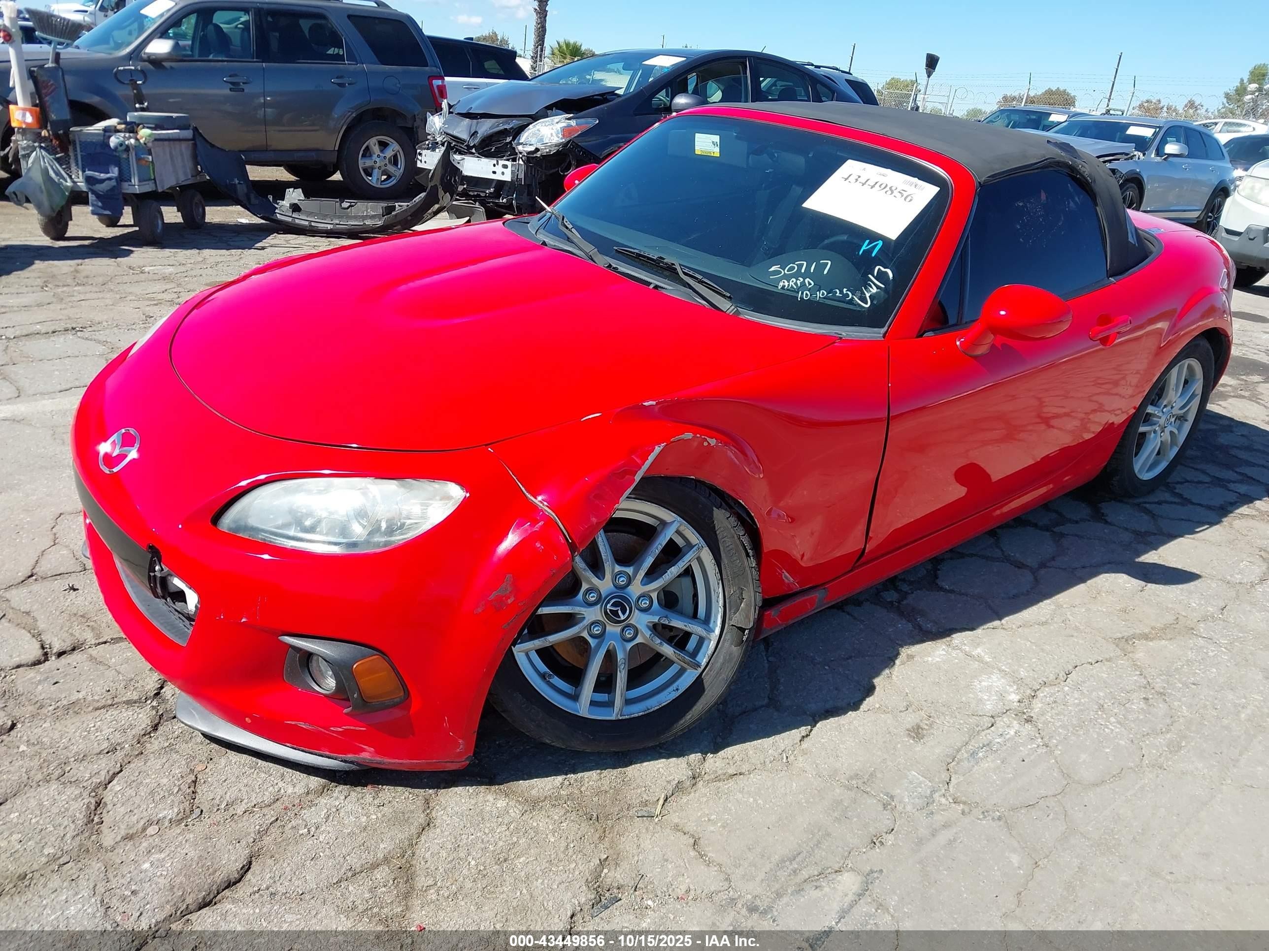 2014 Mazda Mx-5 Miata Sport Red vin: JM1NC2JF8E0234924