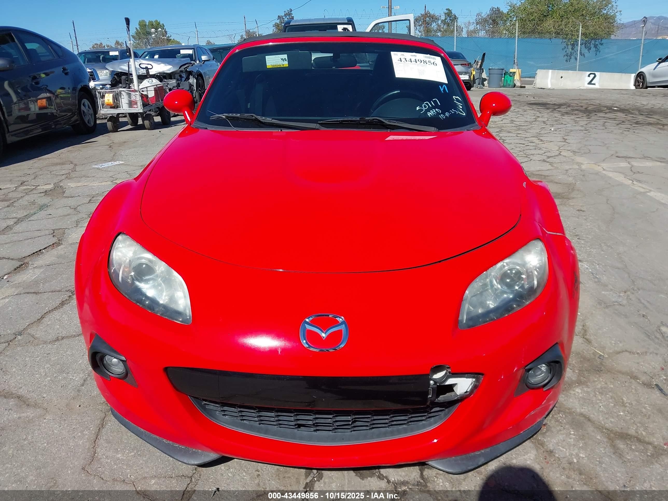 2014 Mazda Mx-5 Miata Sport Red vin: JM1NC2JF8E0234924