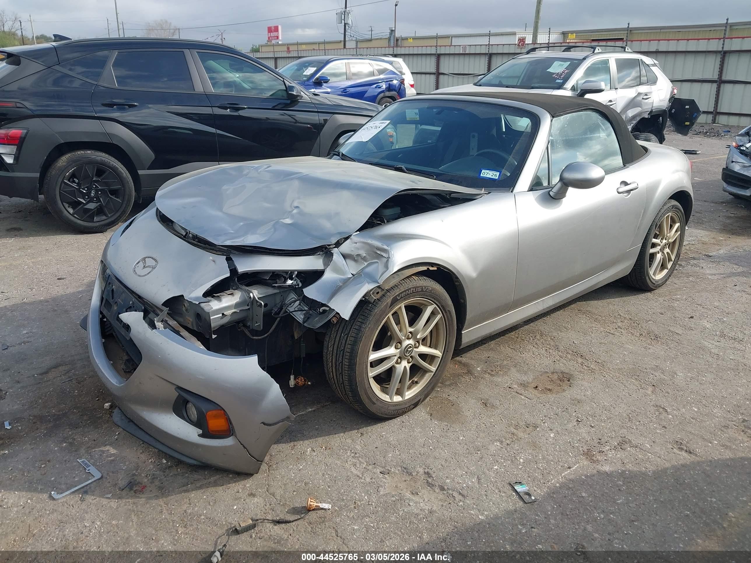 2014 Mazda Mx-5 Miata Sport Silver vin: JM1NC2JFXE0233693