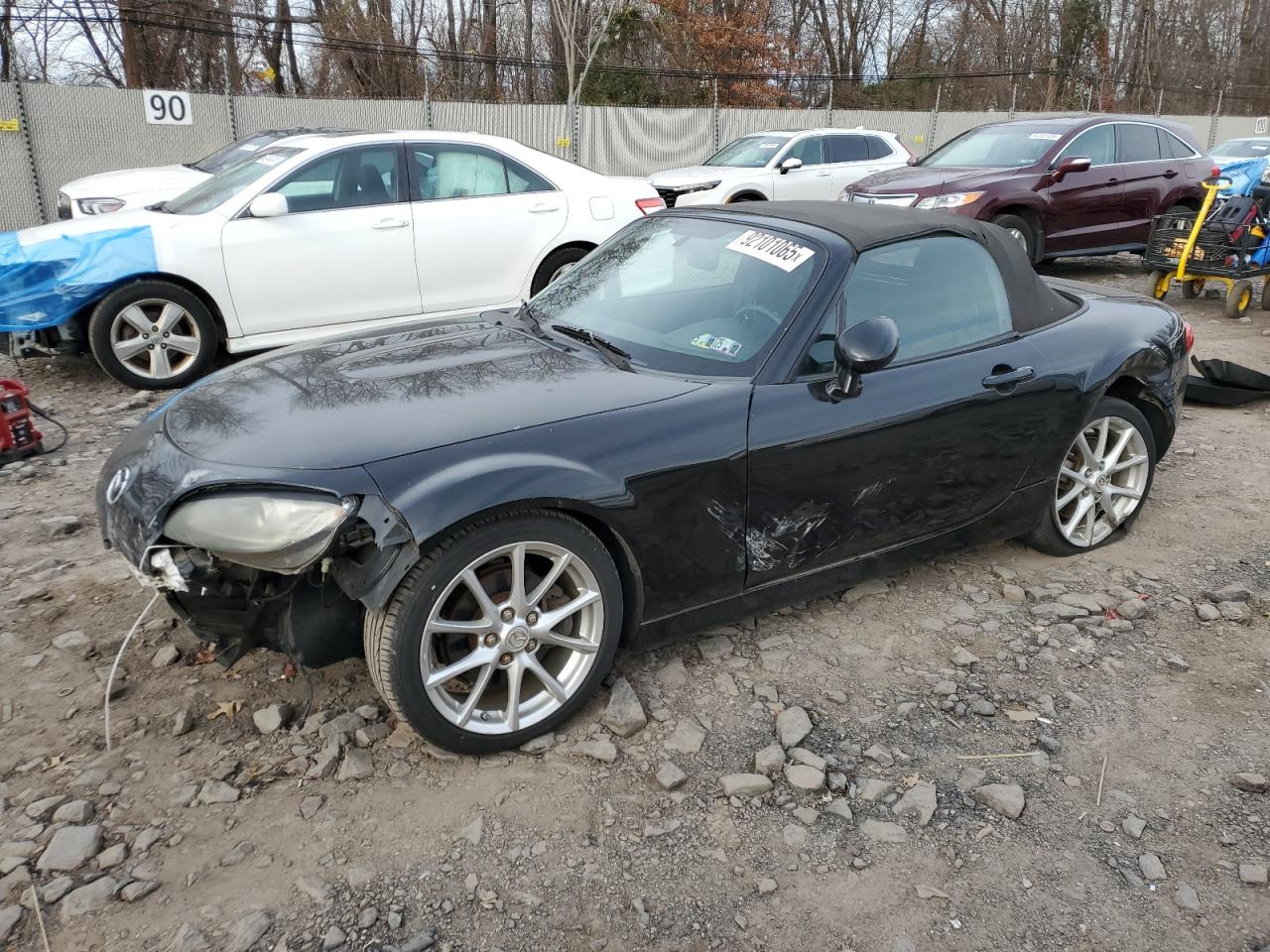 2012 Mazda Mx-5 Miata Black vin: JM1NC2LFXC0224342