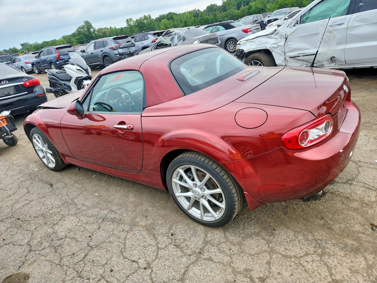 2012 Mazda Mx-5 Miata Burgundy vin: JM1NC2MF3C0221510