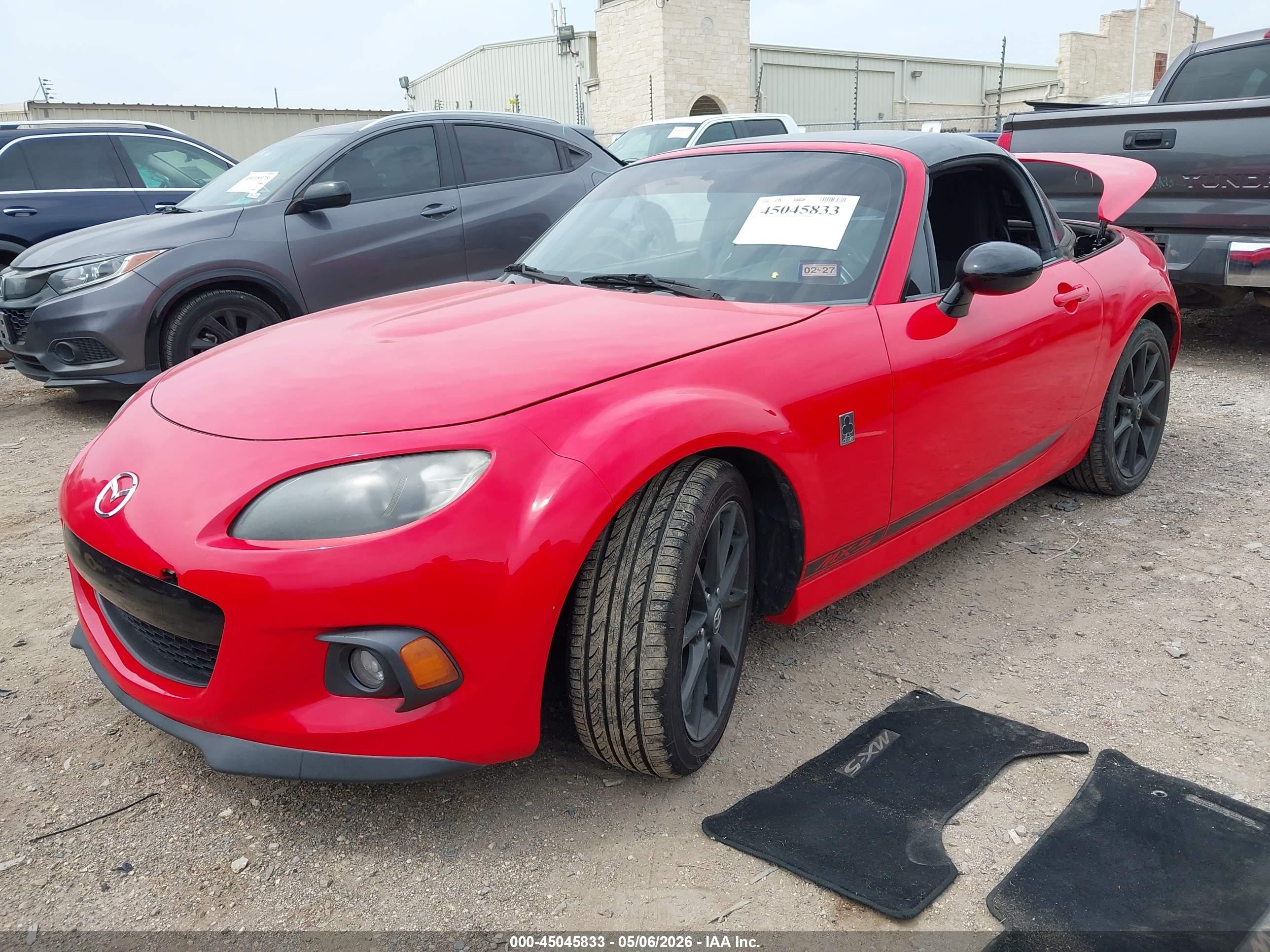 2013 Mazda Mx-5 Miata Club Red vin: JM1NC2MF7D0227604