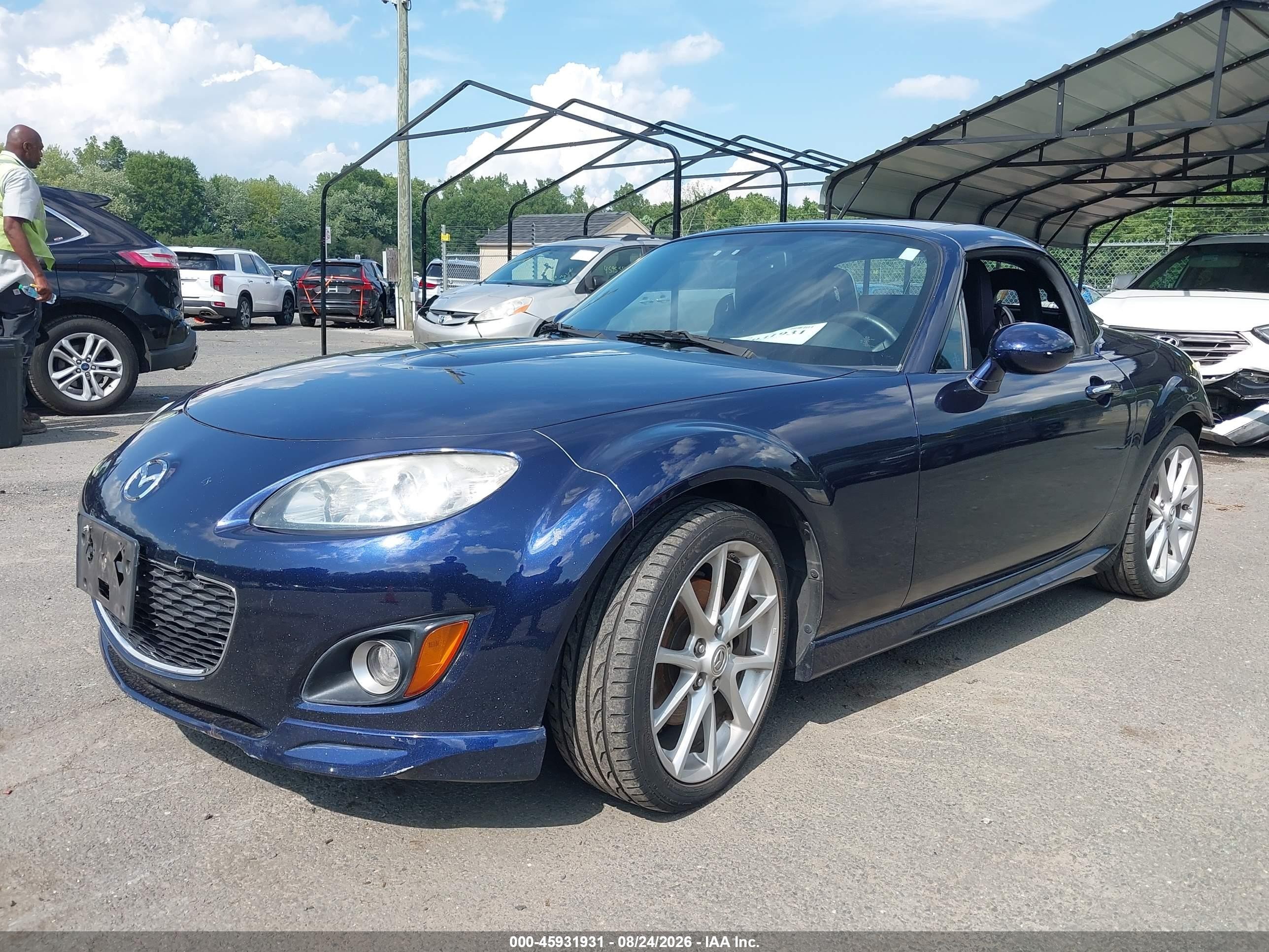 2011 Mazda Mx-5 Miata Touring Dark Blue vin: JM1NC2MF9B0215340