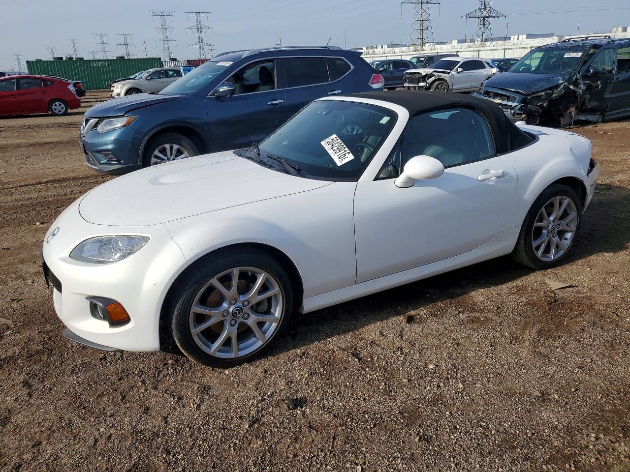 2013 Mazda Mx-5 Miata Grand Touring White vin: JM1NC2NF7D0229092