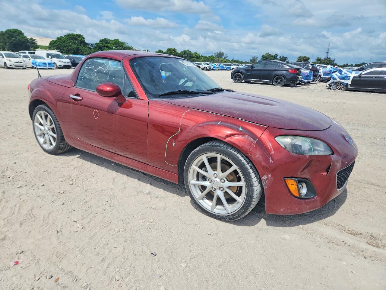 2012 Mazda Mx-5 Miata Burgundy vin: JM1NC2PF0C0221248