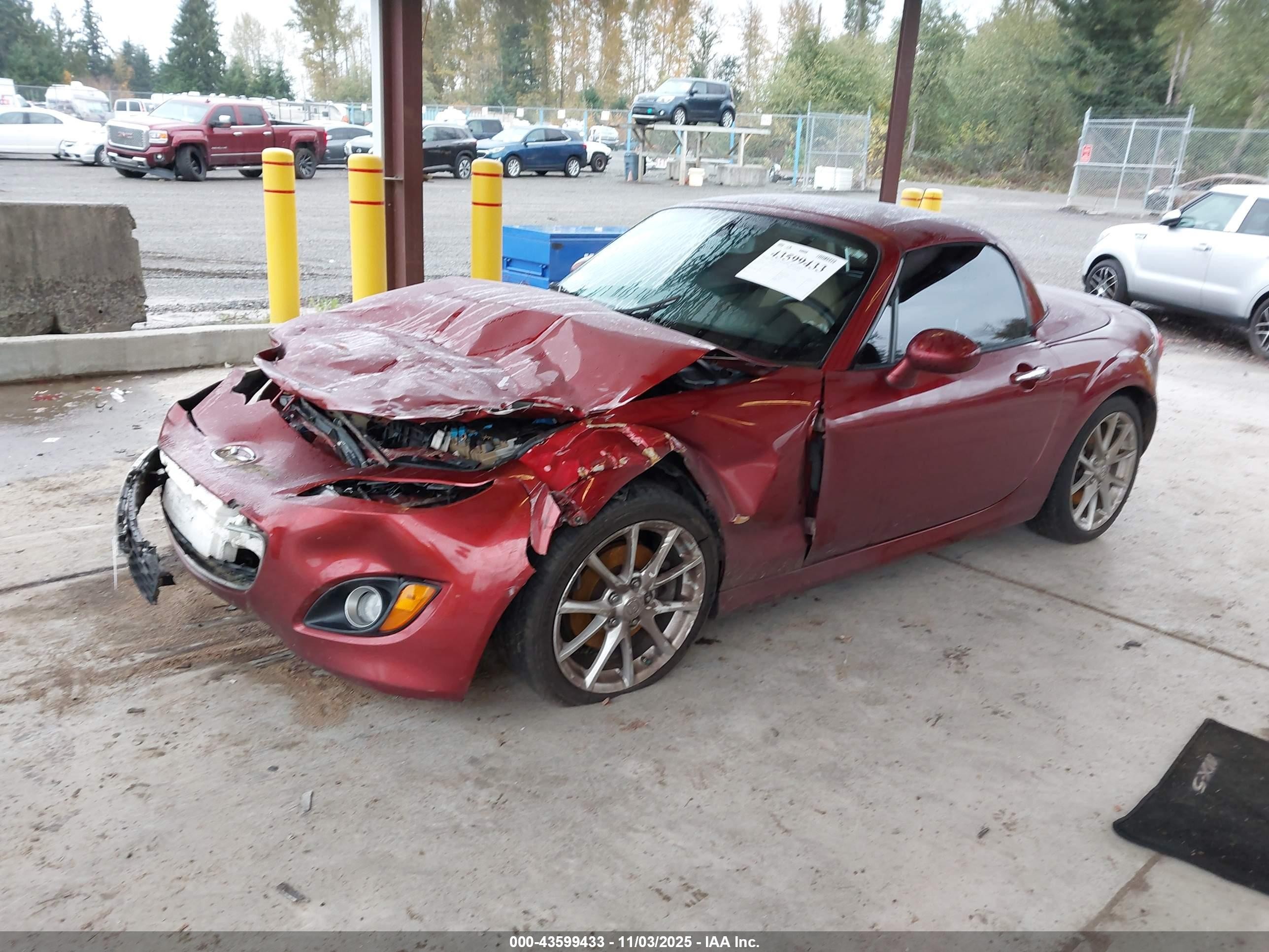 2011 Mazda Mx-5 Miata Grand Touring Red vin: JM1NC2PF1B0215425