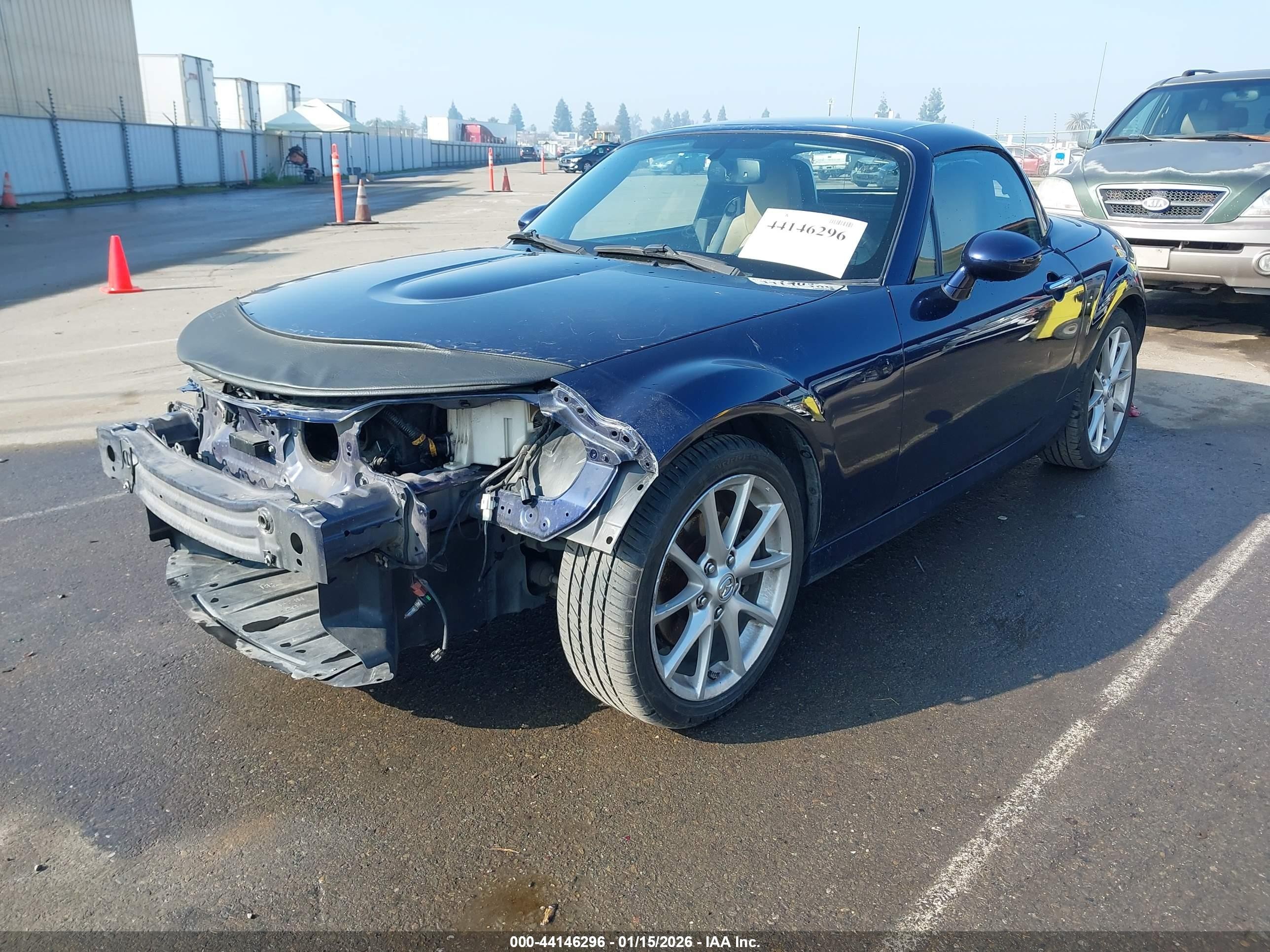 2011 Mazda Mx-5 Miata Grand Touring Dark Blue vin: JM1NC2PF2B0213375