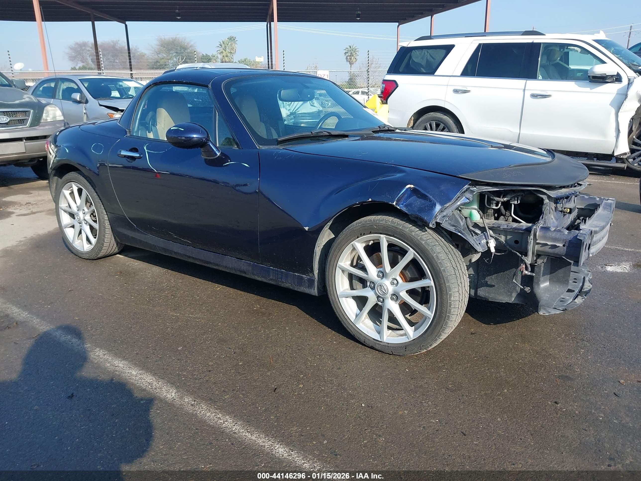 2011 Mazda Mx-5 Miata Grand Touring Dark Blue vin: JM1NC2PF2B0213375