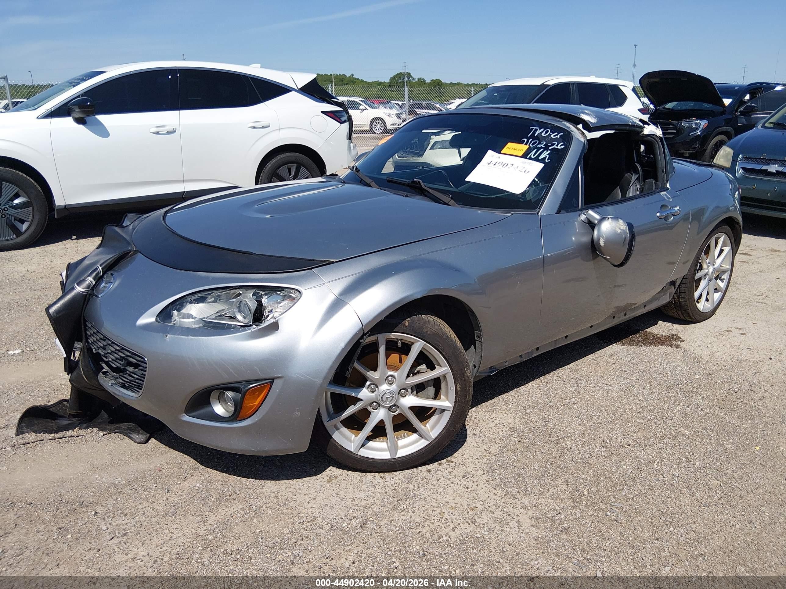 2011 Mazda Mx-5 Miata Grand Touring Silver vin: JM1NC2PF2B0217538