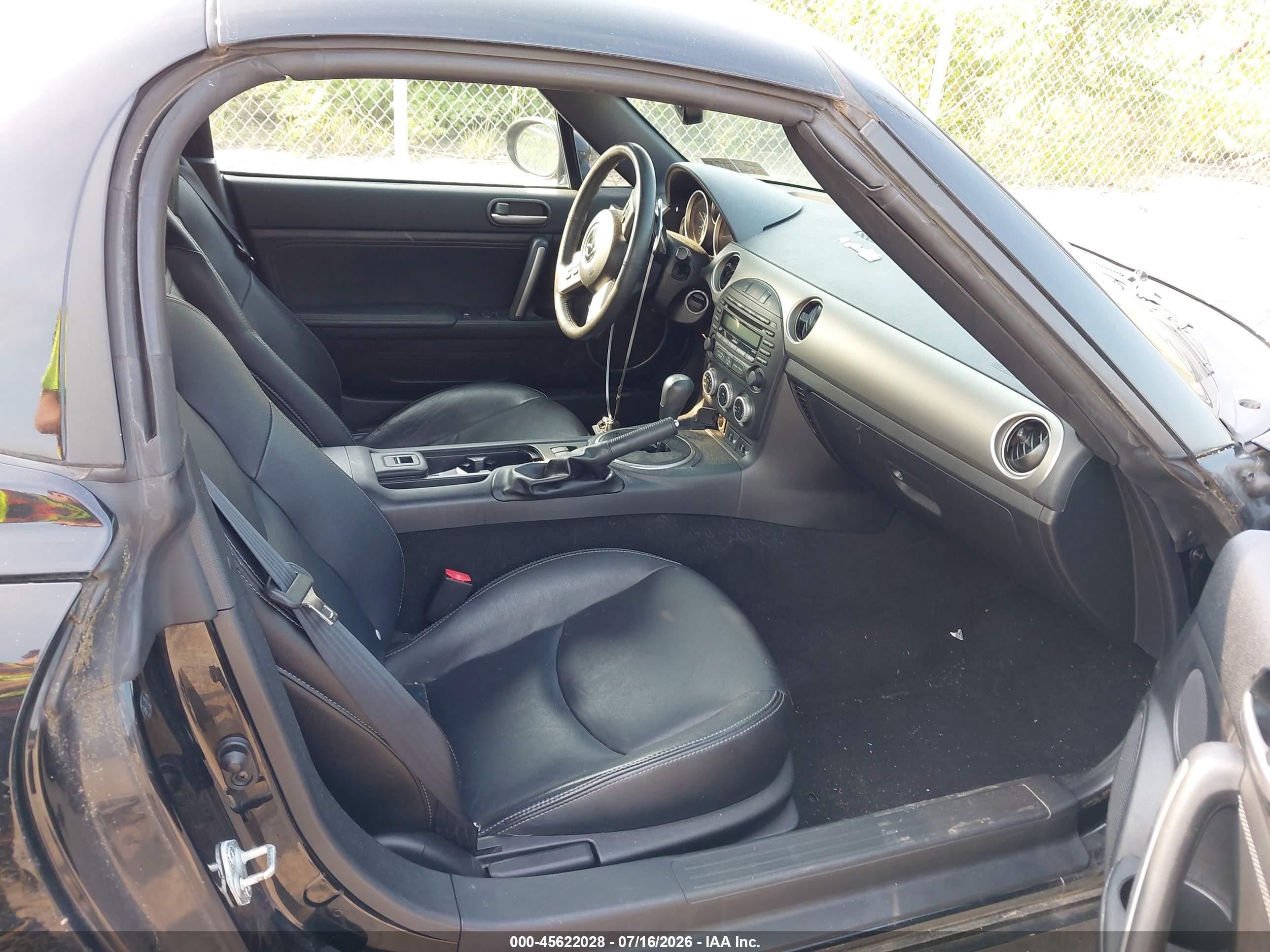 2011 Mazda Mx-5 Miata Grand Touring Black vin: JM1NC2PF4B0214253