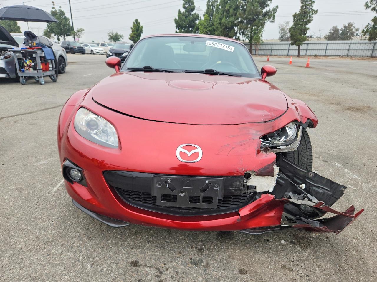 2014 Mazda Mx-5 Miata Grand Touring Red vin: JM1NC2PF4E0236841