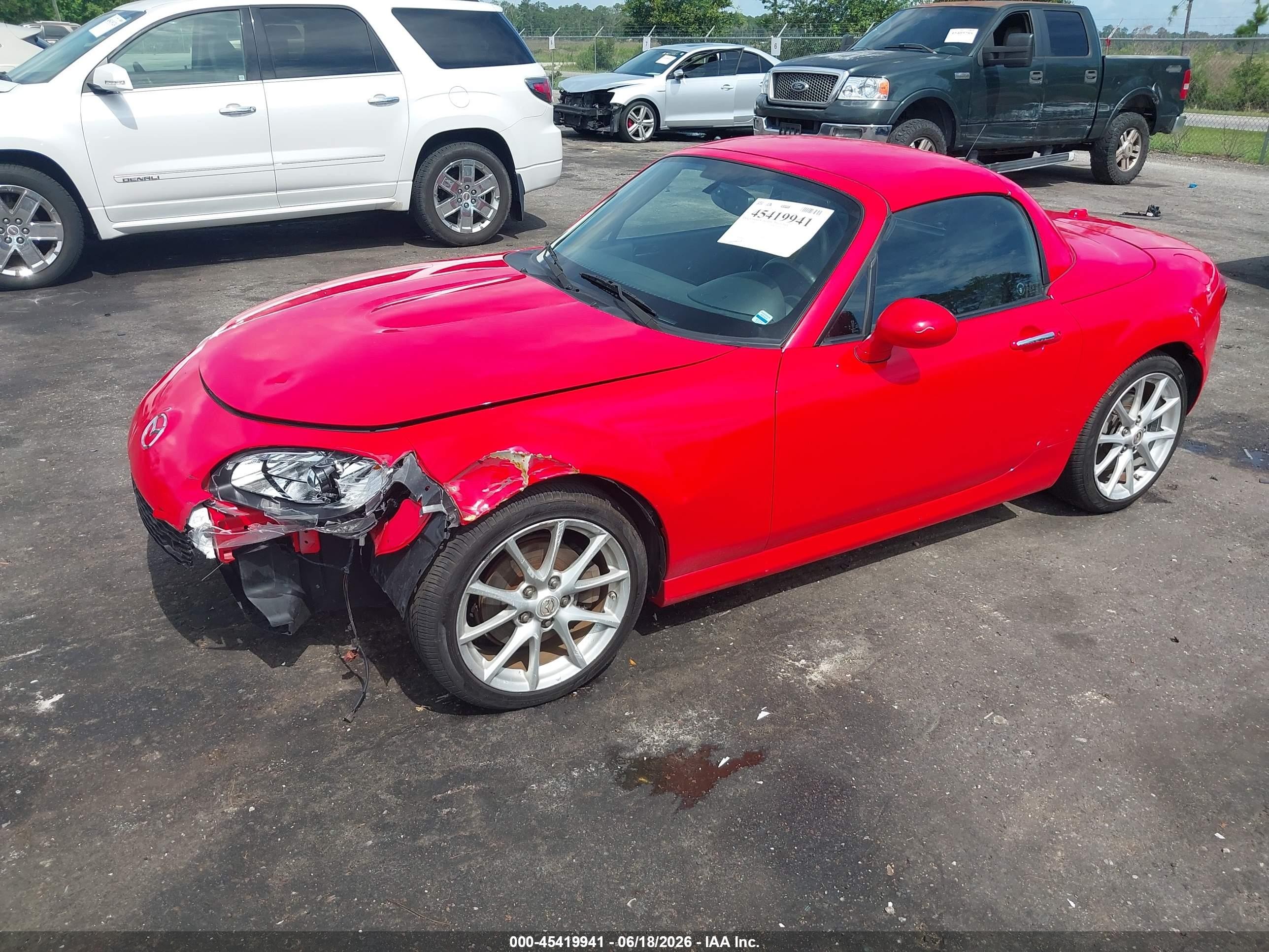 2011 Mazda Mx-5 Miata Grand Touring Red vin: JM1NC2PF5B0216402