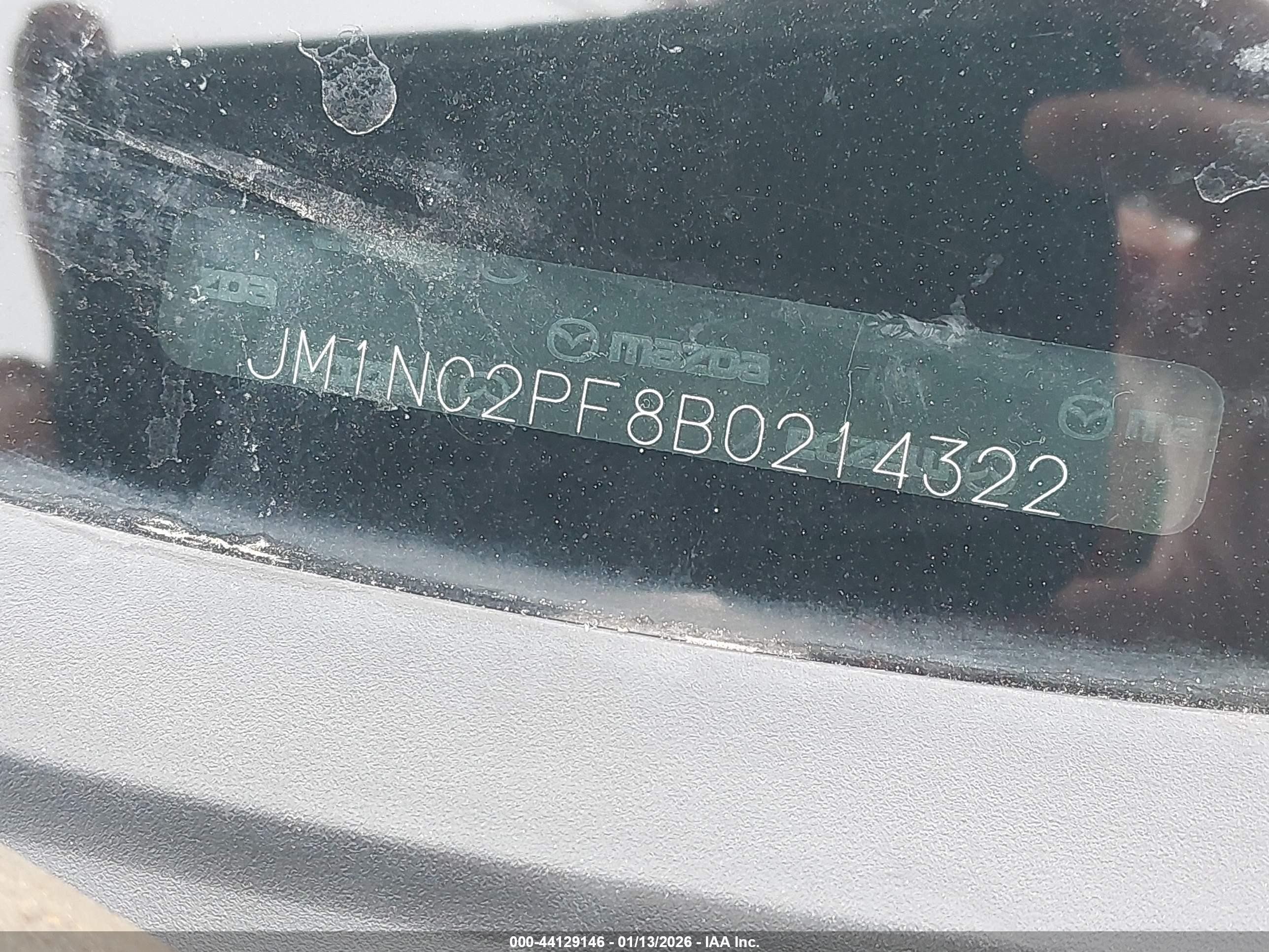 2011 Mazda Mx-5 Miata Grand Touring Silver vin: JM1NC2PF8B0214322