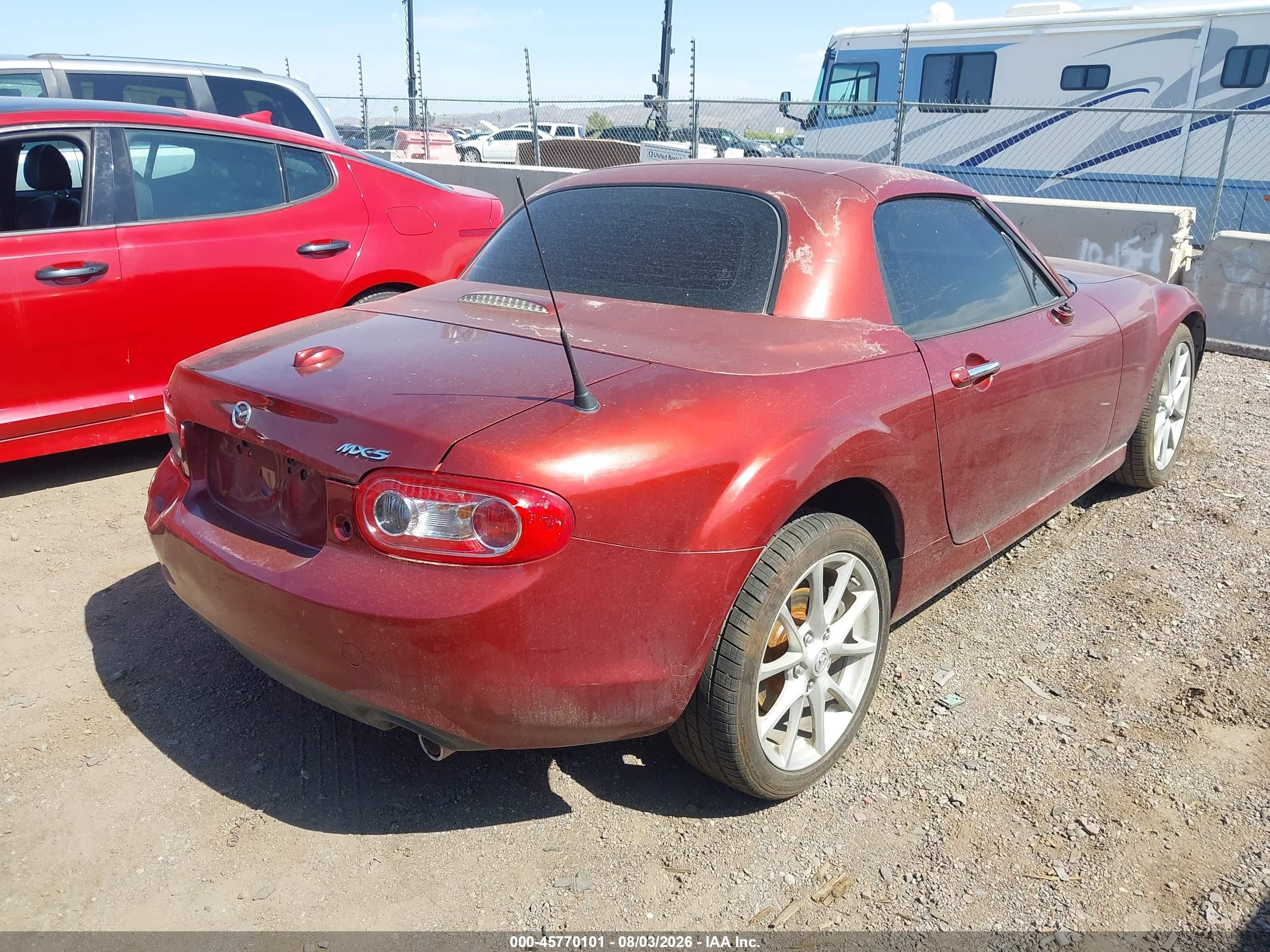 2011 Mazda Mx-5 Miata Grand Touring Red vin: JM1NC2PF8B0219231
