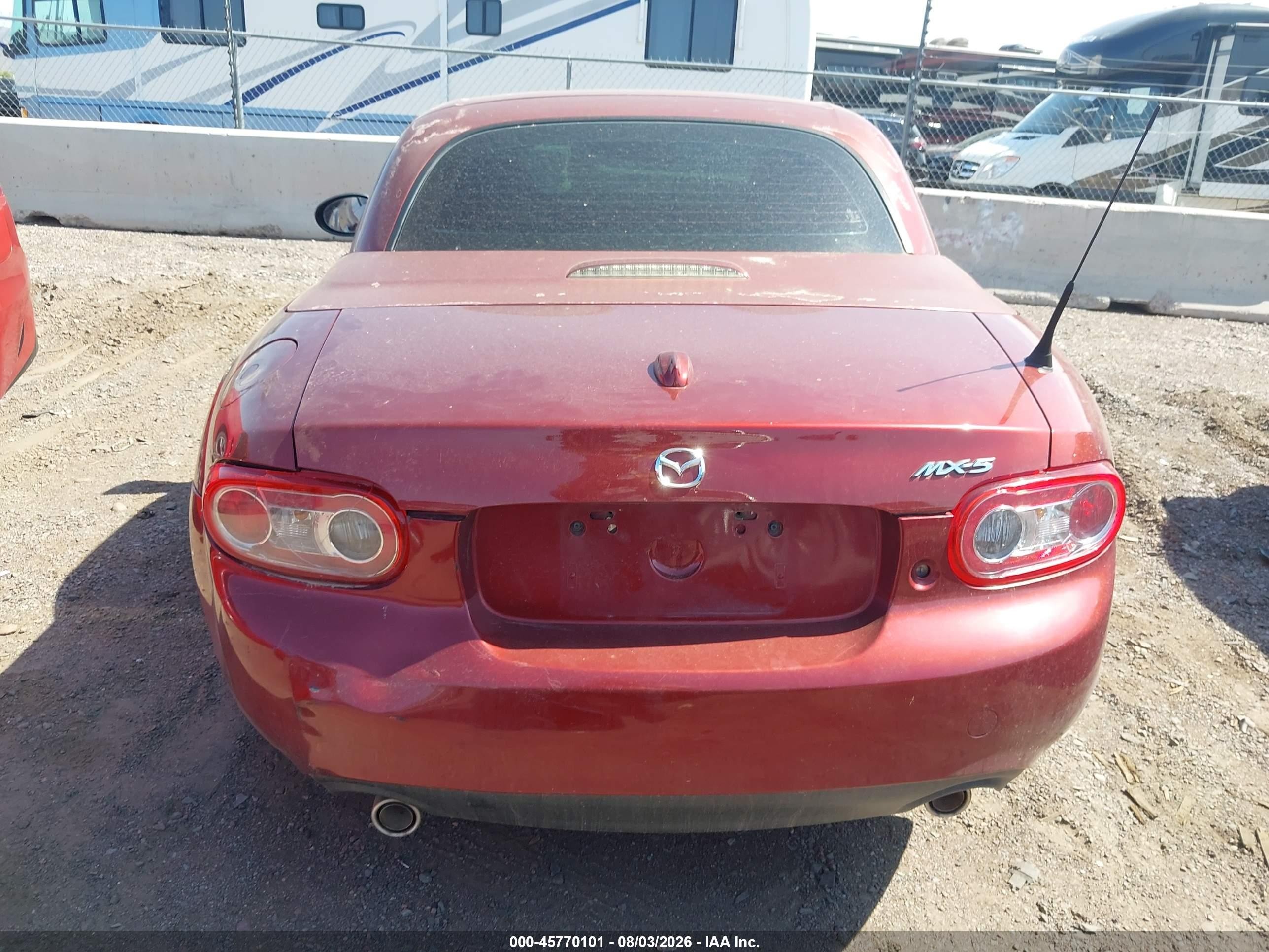 2011 Mazda Mx-5 Miata Grand Touring Red vin: JM1NC2PF8B0219231