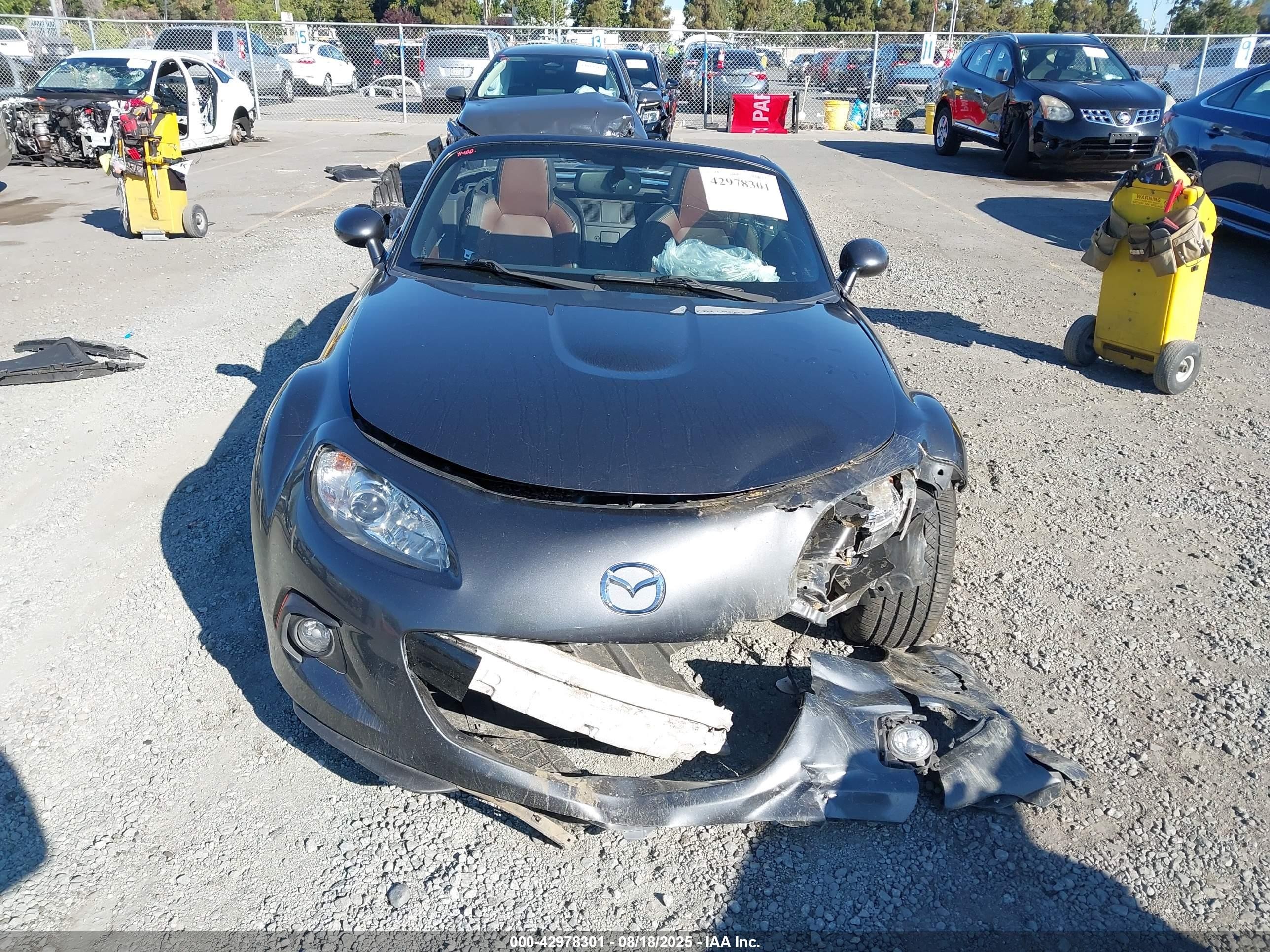 2014 Mazda Mx-5 Miata Grand Touring Gray vin: JM1NC2PF8E0236468
